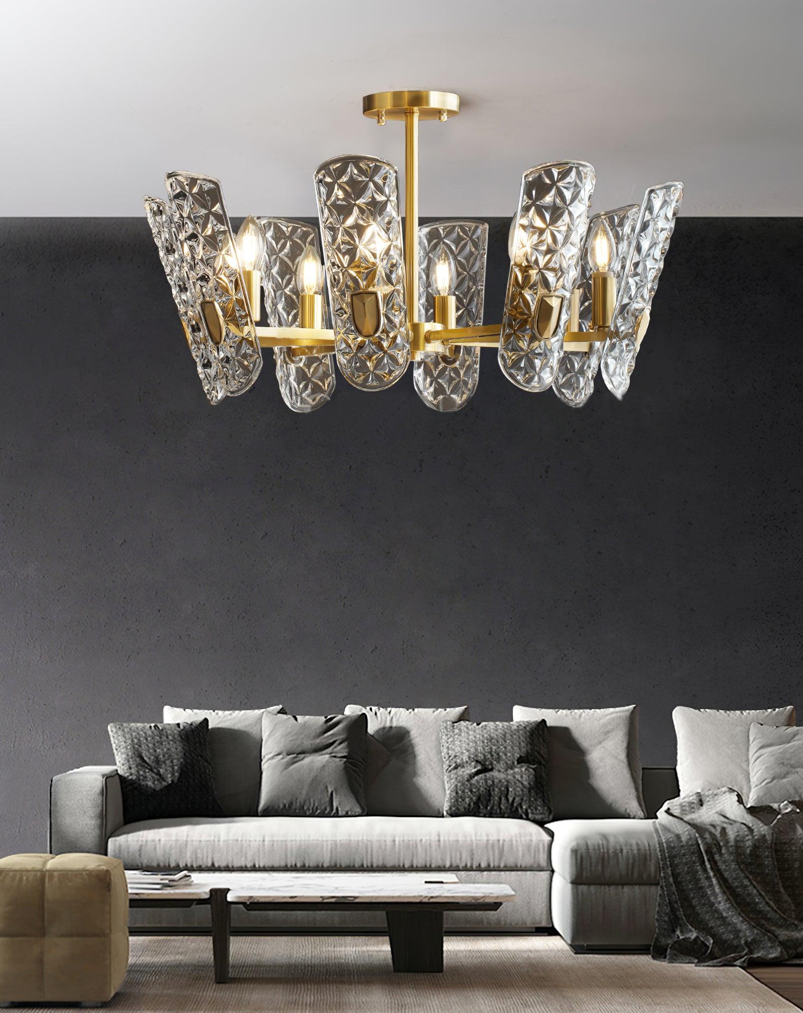 Celeste Eleganter Messing-Zentralkronleuchter-Letslighting