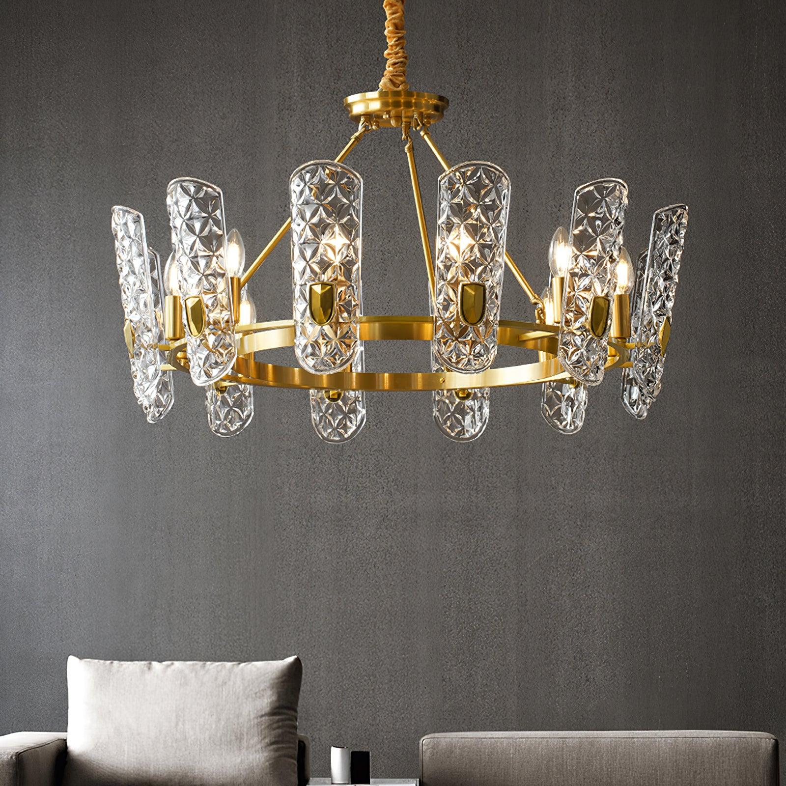 Celeste Eleganter Messing-Zentralkronleuchter-Letslighting