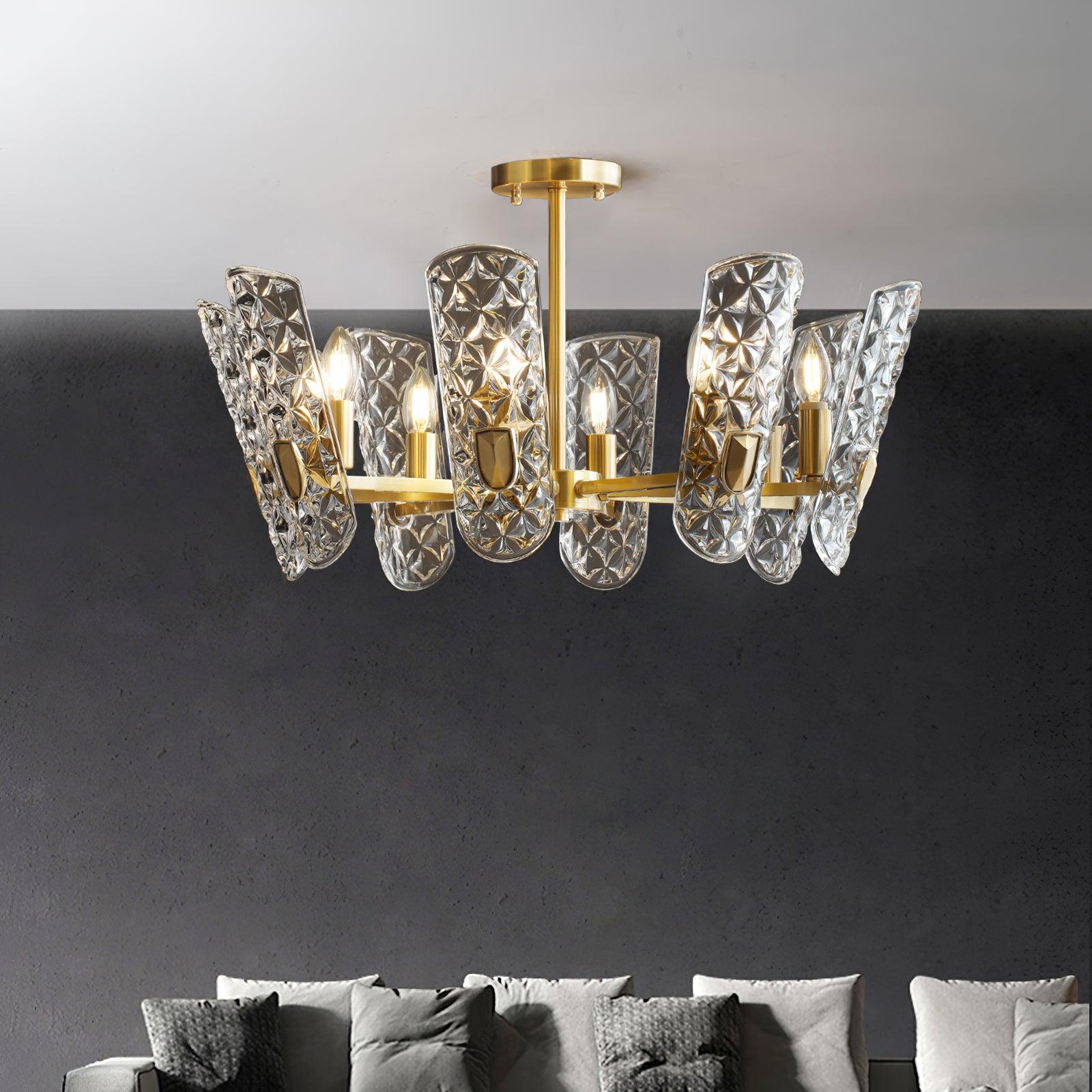 Celeste Eleganter Messing-Zentralkronleuchter-Letslighting