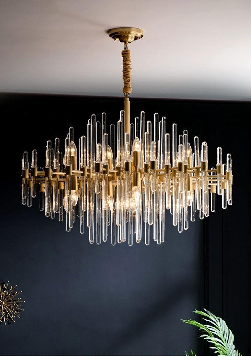 Solara Kronleuchter Antik Messing Sternenexplosion-Letslighting