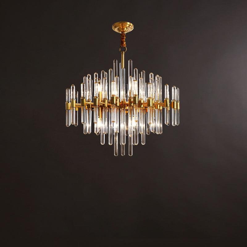 Solara Kronleuchter Antik Messing Sternenexplosion-Letslighting