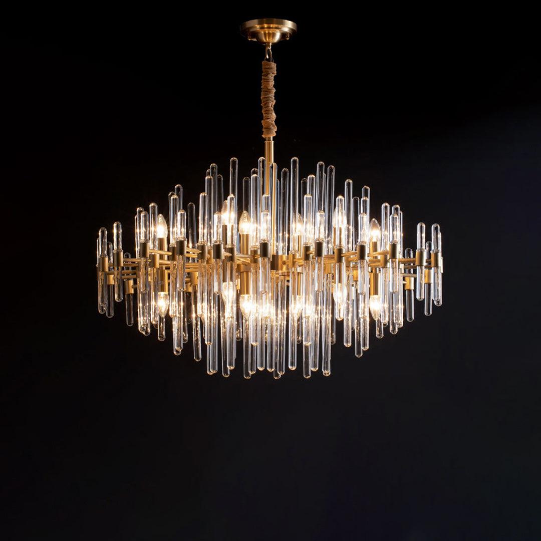 Solara Kronleuchter Antik Messing Sternenexplosion-Letslighting