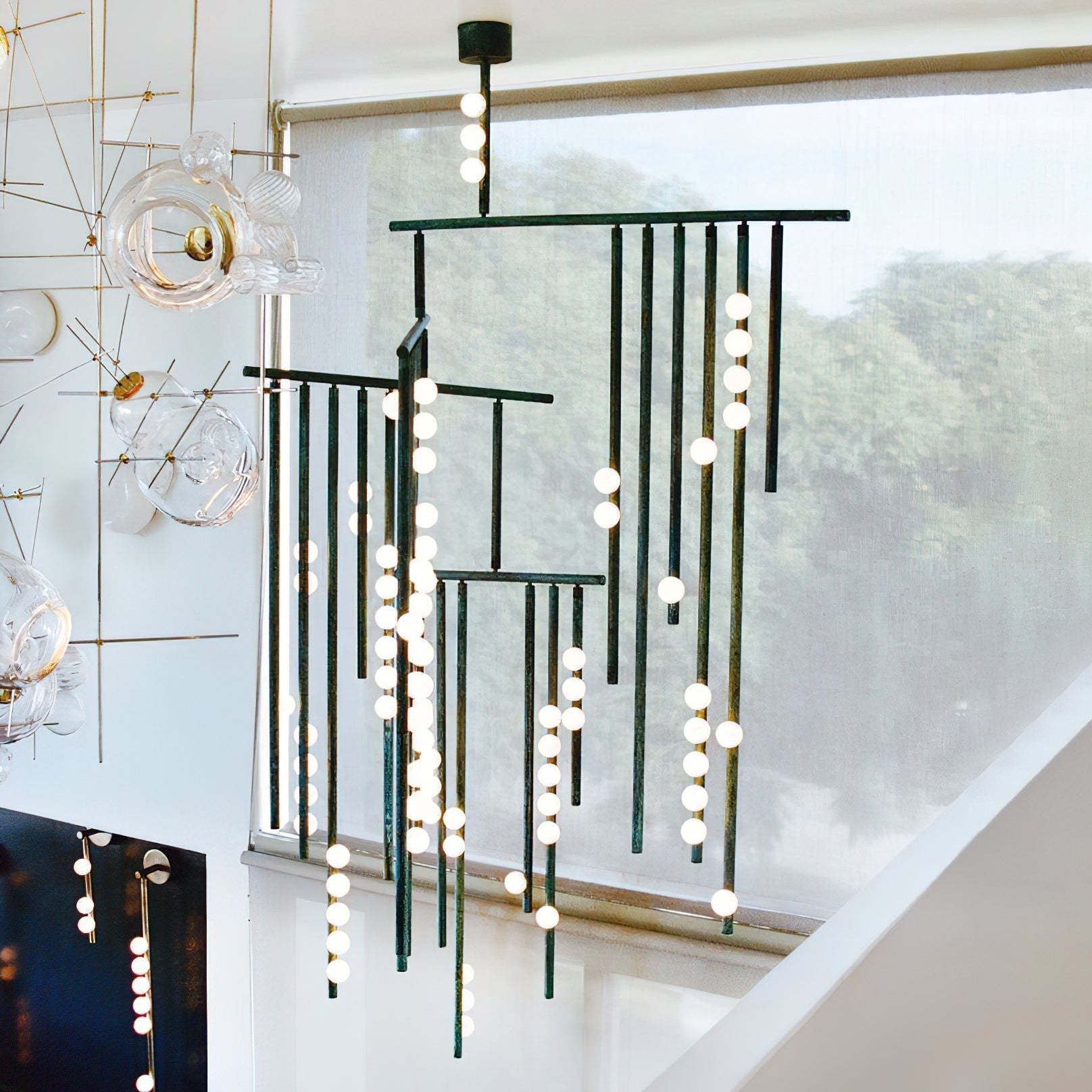 Orbis Drop System Antiker Glas-Kronleuchter-Letslighting