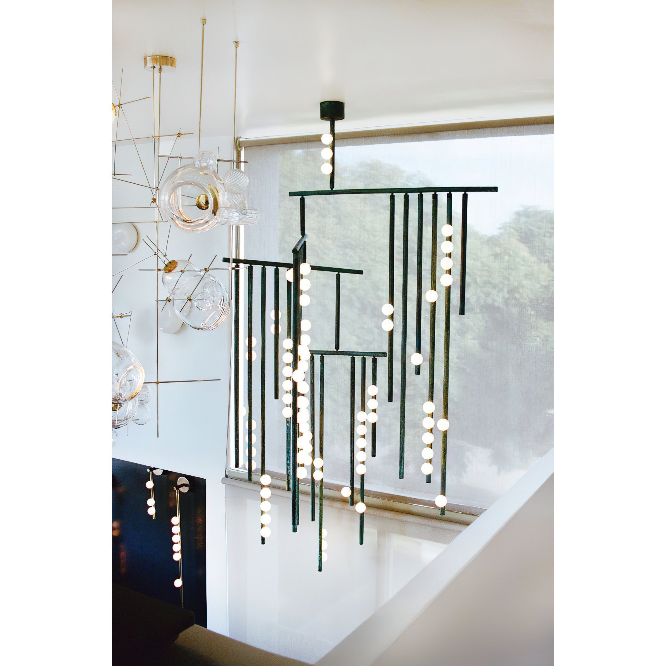 Orbis Drop System Antiker Glas-Kronleuchter-Letslighting