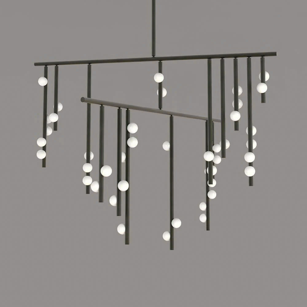 Orbis Drop System Antiker Glas-Kronleuchter-Letslighting