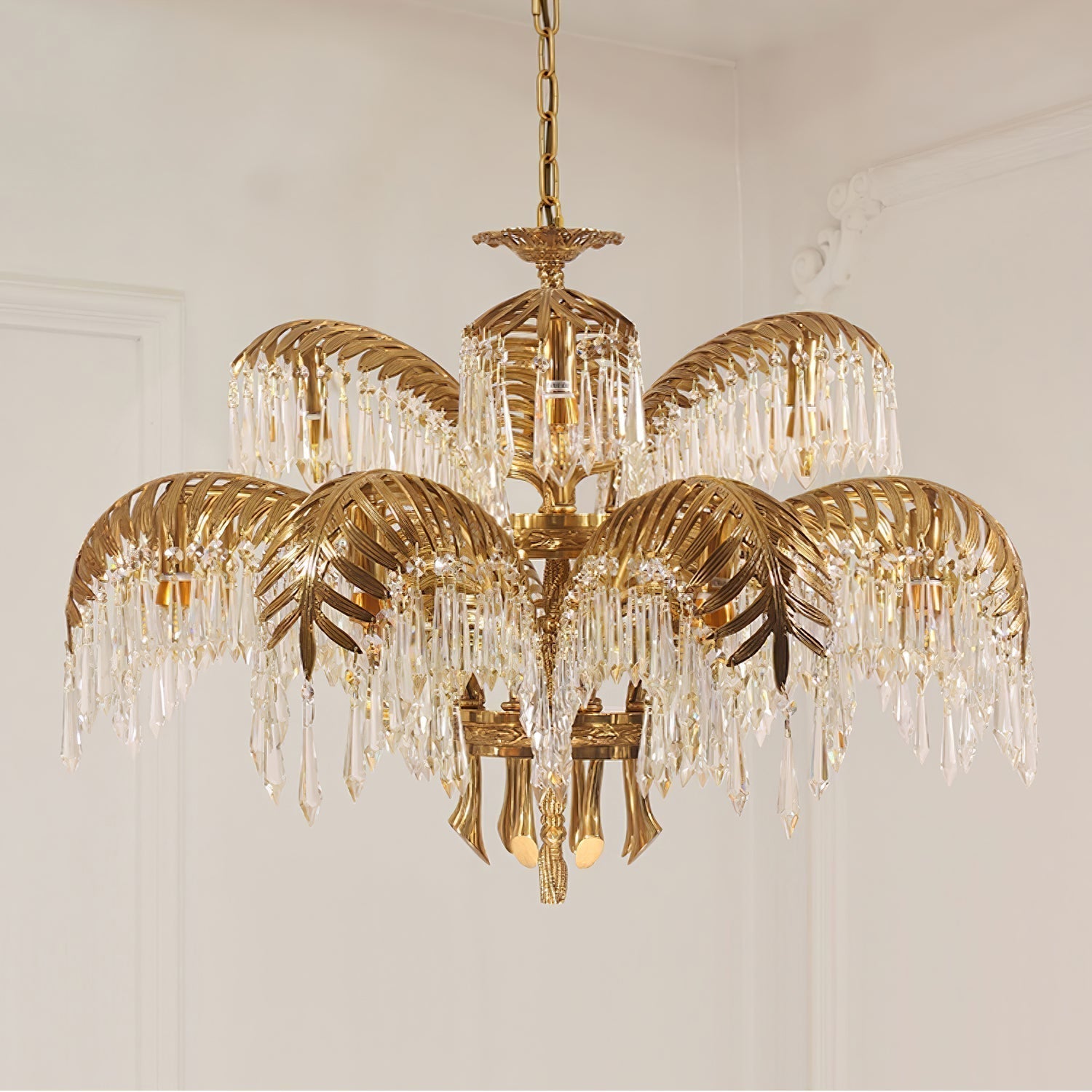 Odoraris Prunkvoller Messing-Kristalllüster-Letslighting