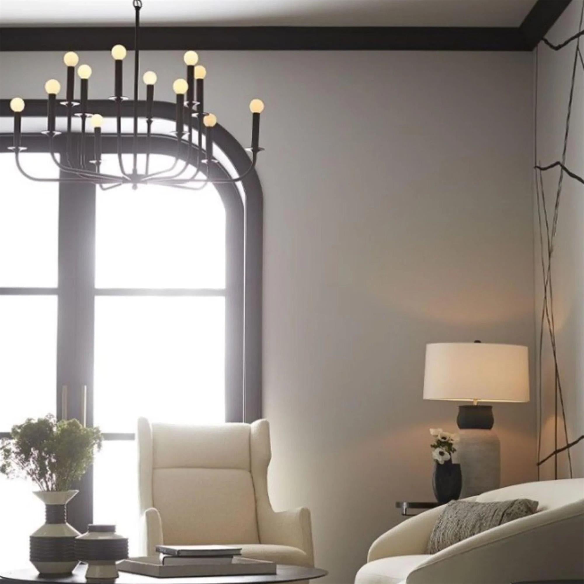 Orrinora Industrieller Vintage-Kronleuchter-Letslighting