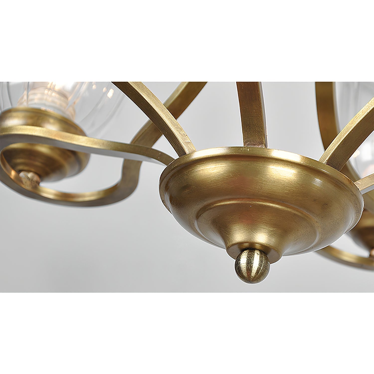 Ethos Eleganter Messing-Glas-Kronleuchter-Letslighting