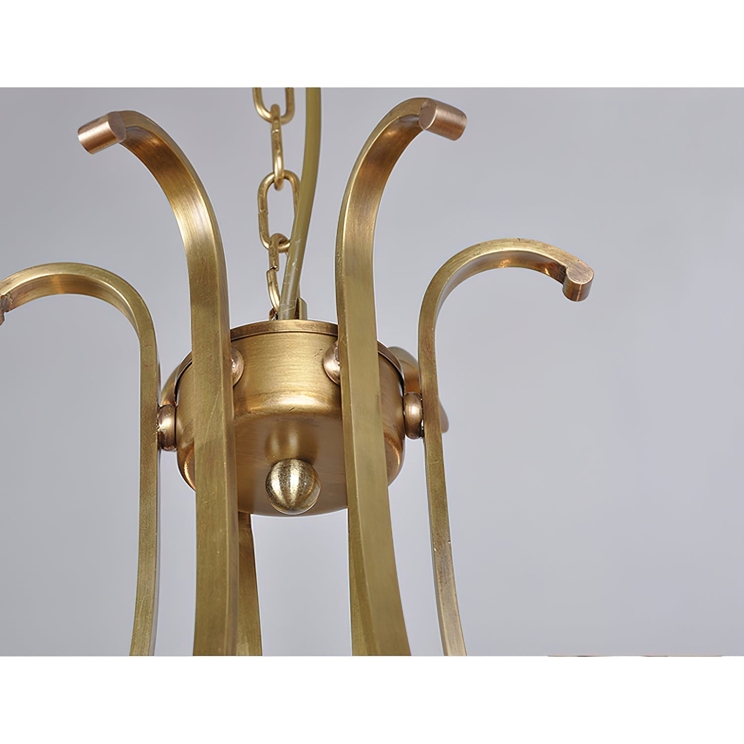 Ethos Eleganter Messing-Glas-Kronleuchter-Letslighting