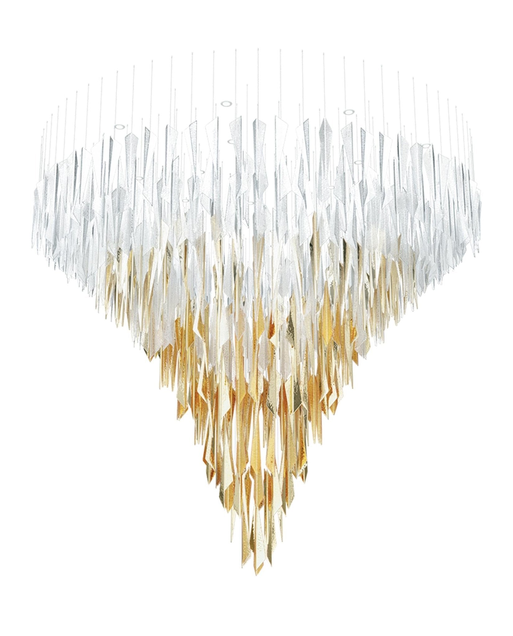 Nyvinia Glas Feder-Form Kronleuchter-Letslighting