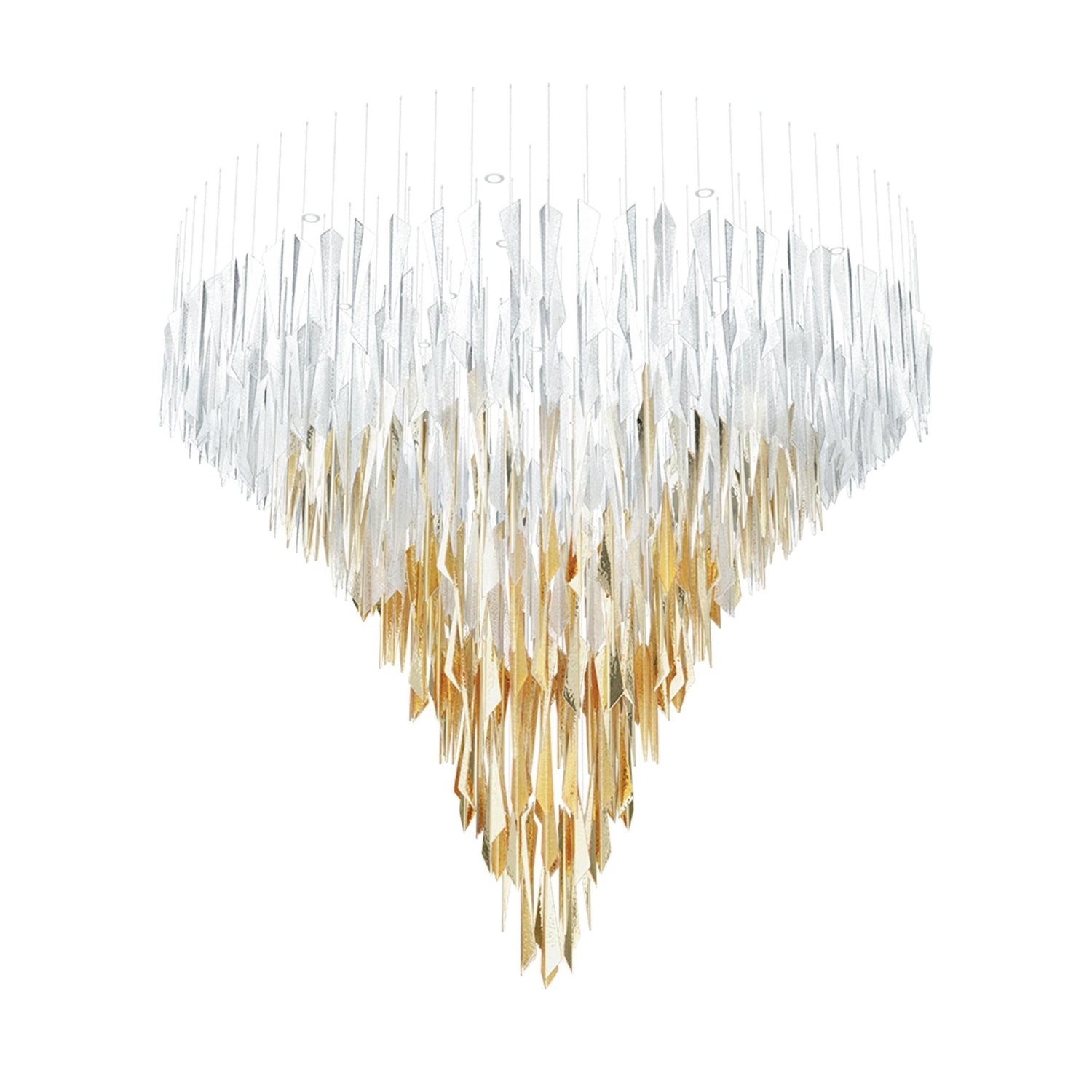 Nyvinia Glas Feder-Form Kronleuchter-Letslighting