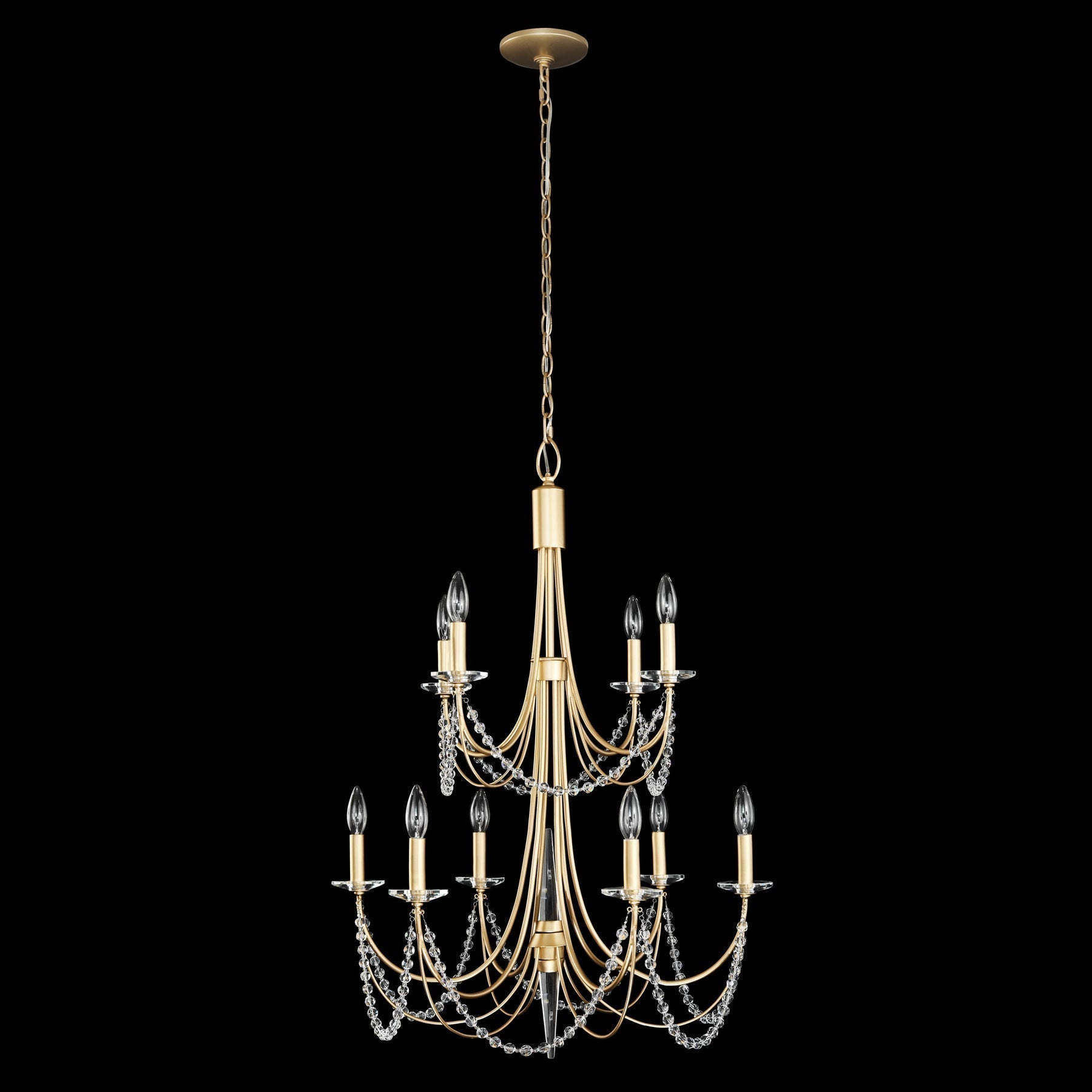 Purelux Postmoderner Luxus Messing Kristall Kronleuchter-Letslighting