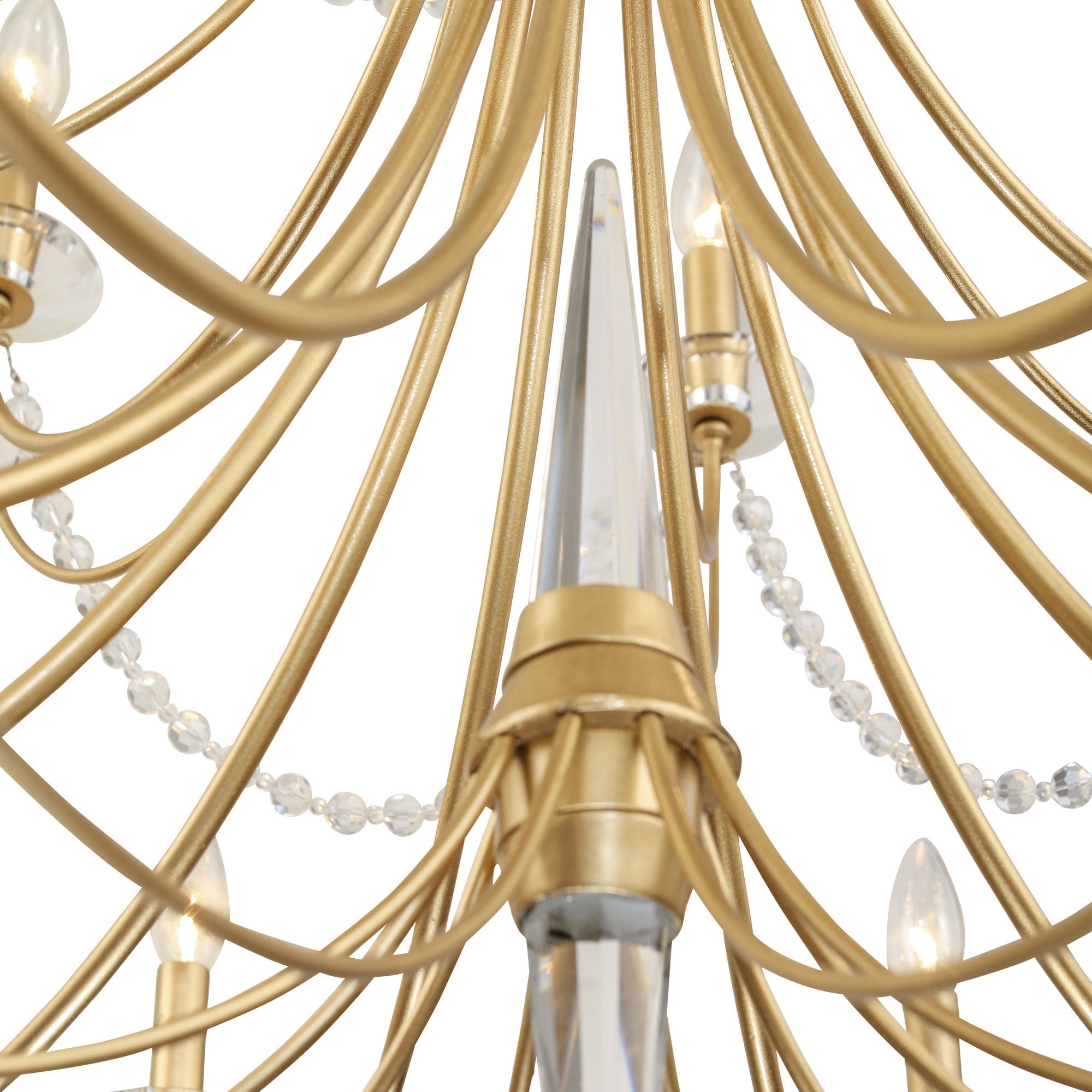 Purelux Postmoderner Luxus Messing Kristall Kronleuchter-Letslighting