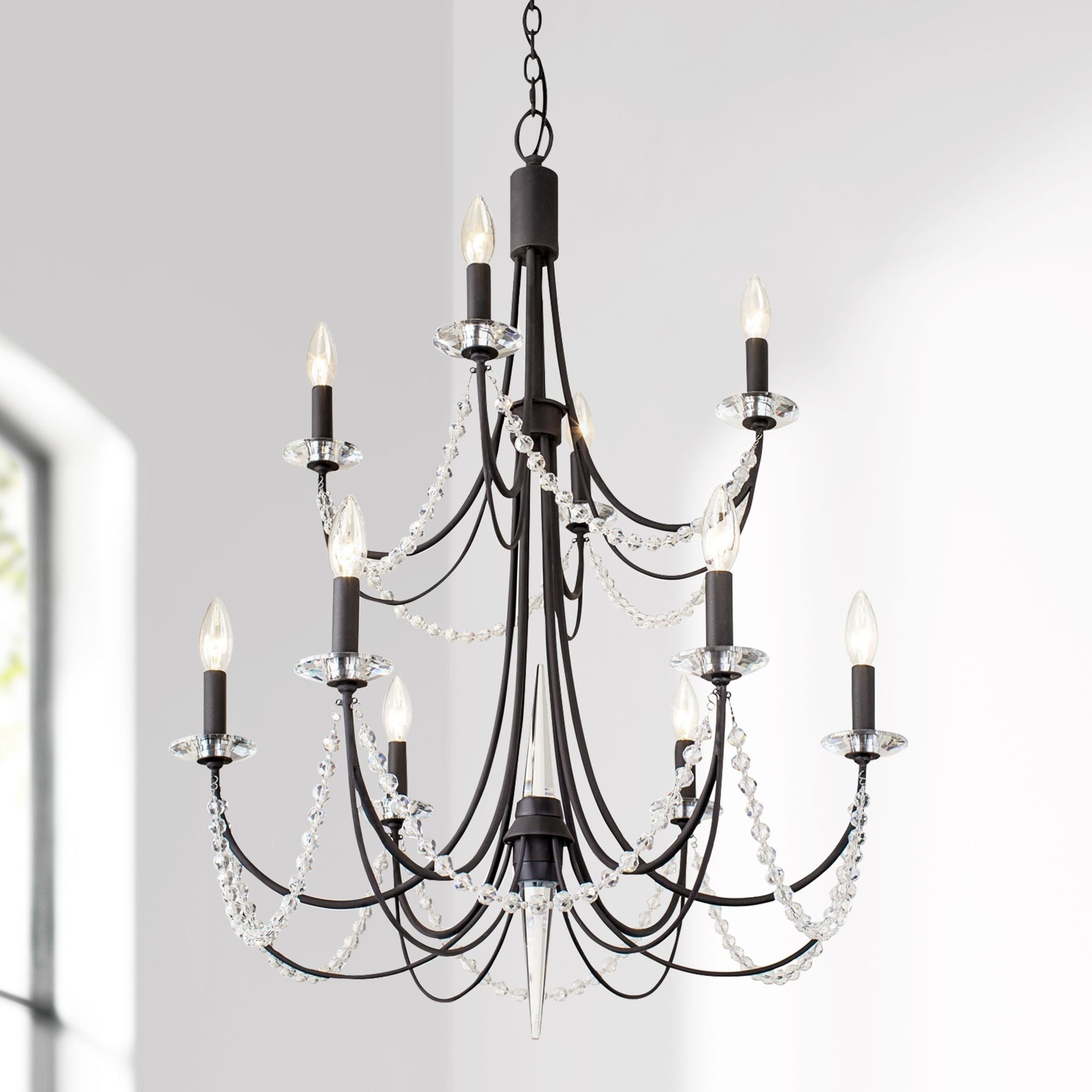 Purelux Postmoderner Luxus Messing Kristall Kronleuchter-Letslighting