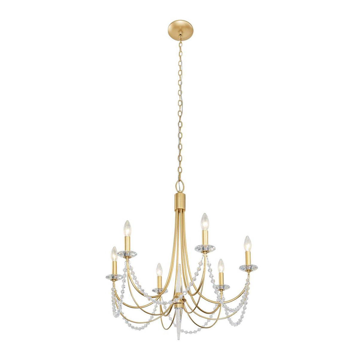Purelux Postmoderner Luxus Messing Kristall Kronleuchter-Letslighting