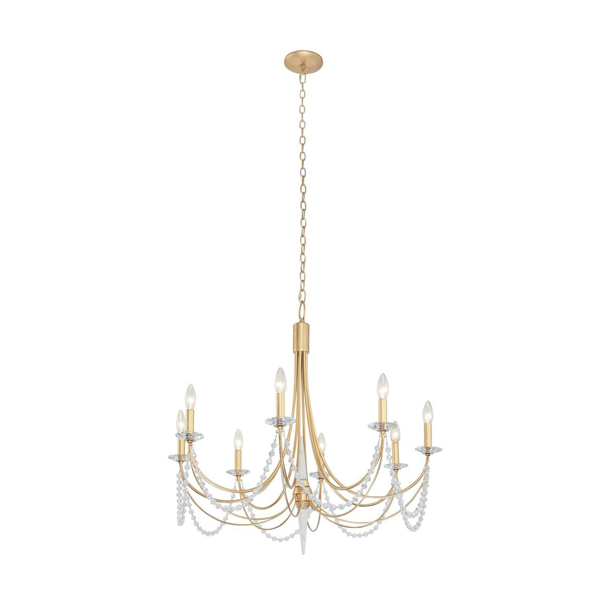 Purelux Postmoderner Luxus Messing Kristall Kronleuchter-Letslighting