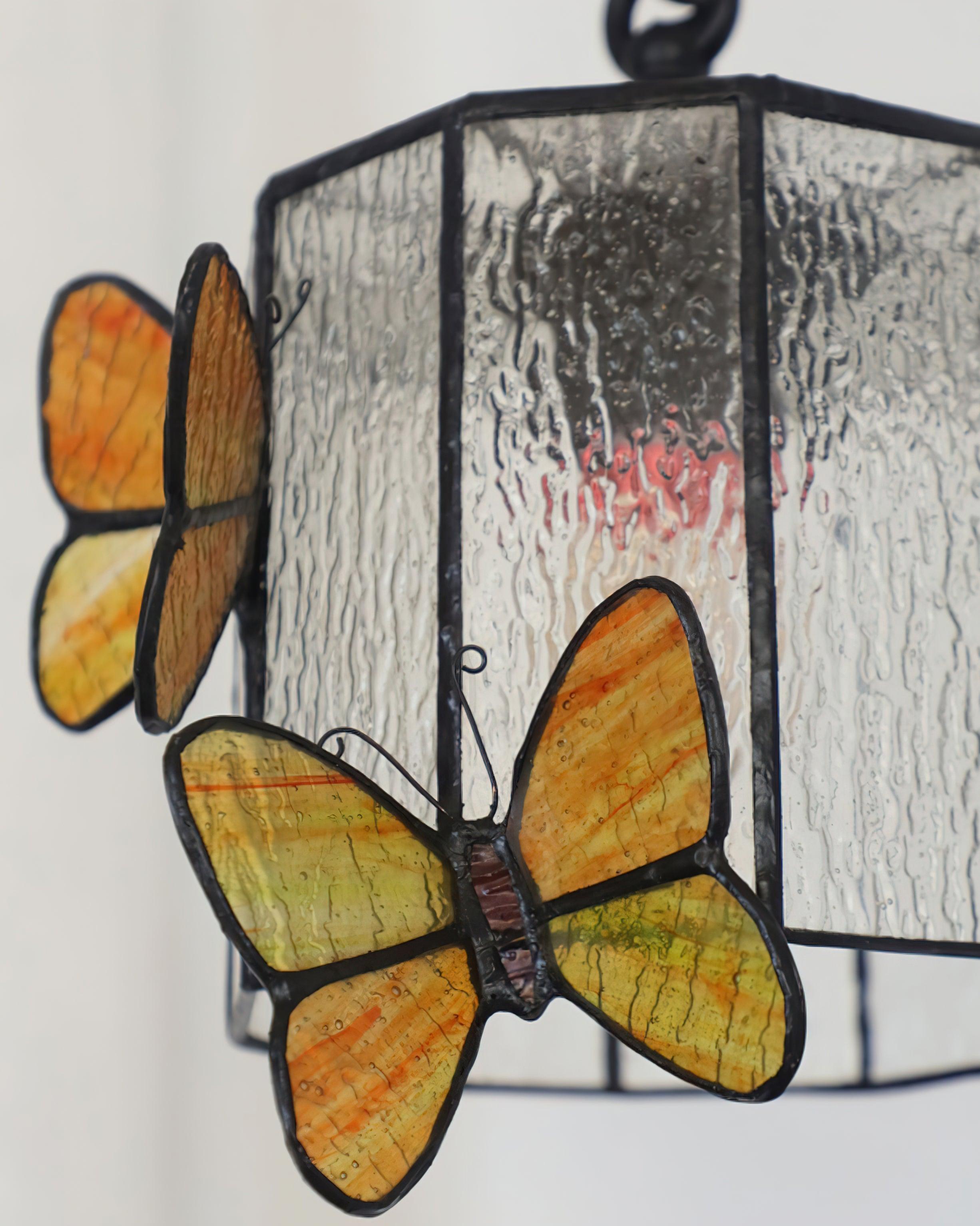 Tiffany Vintage Glas Wandleuchte-Letslighting