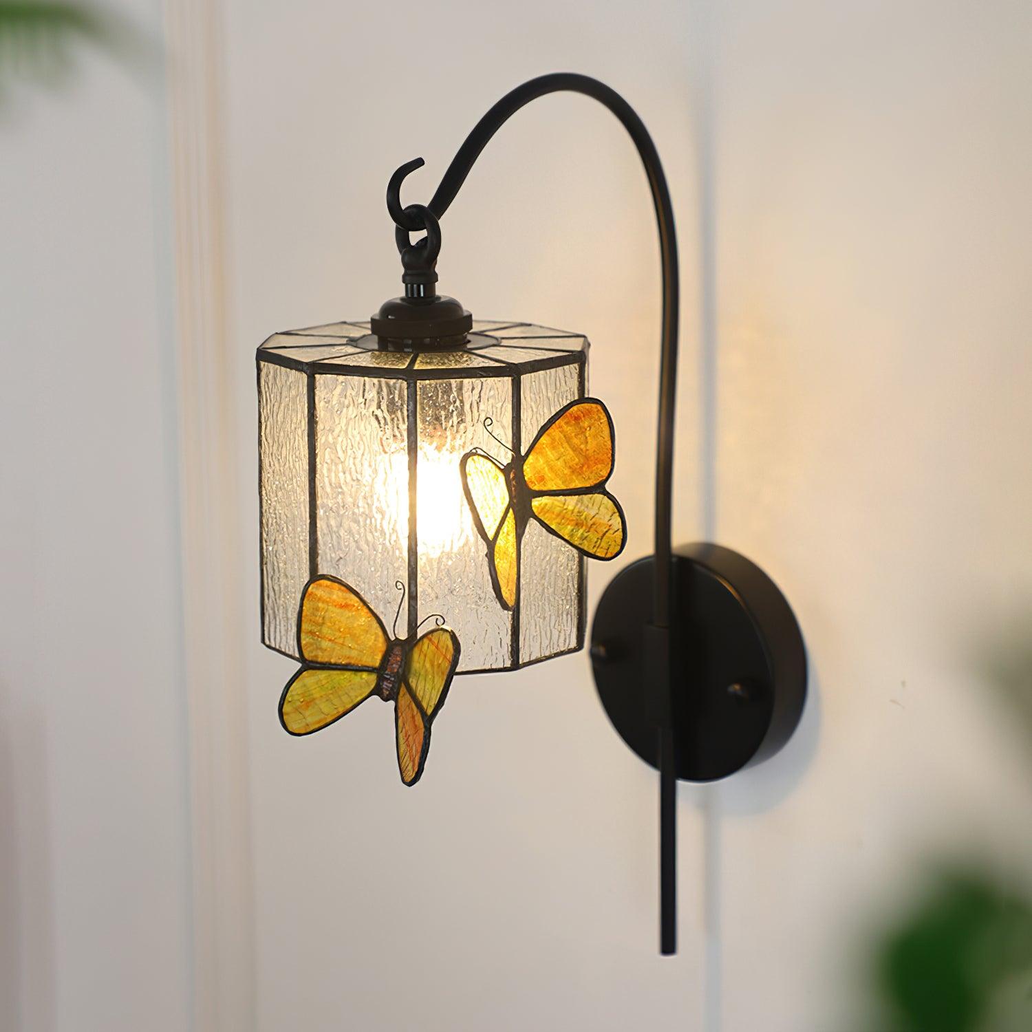 Tiffany Vintage Glas Wandleuchte-Letslighting
