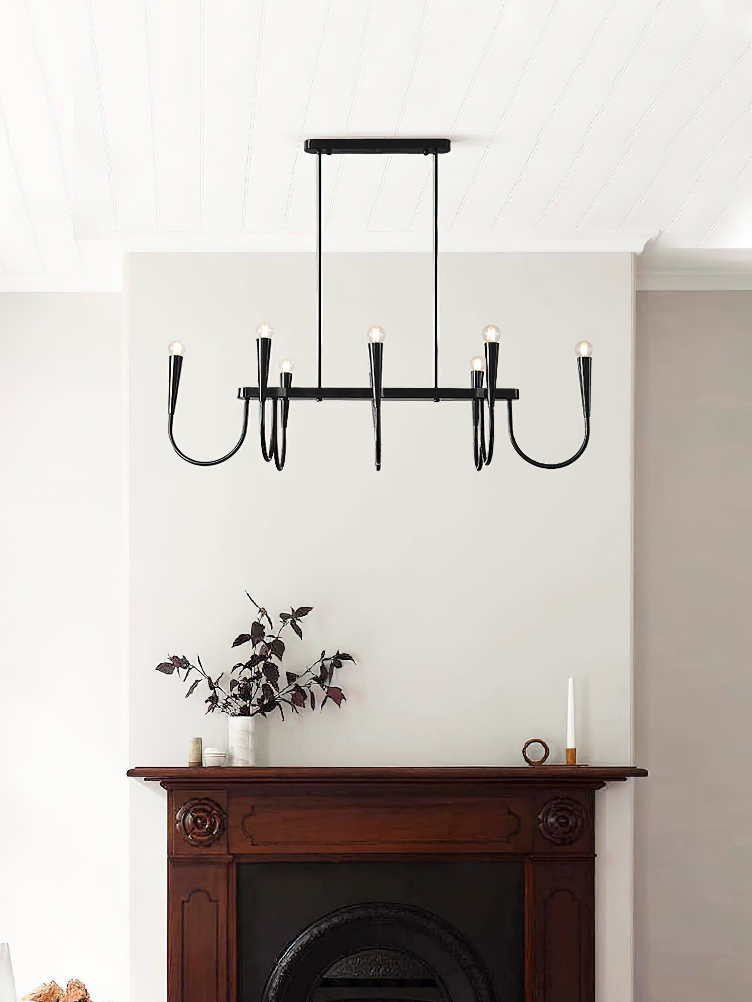 Fluide Eleganter linearer Kronleuchter aus Messing-Letslighting