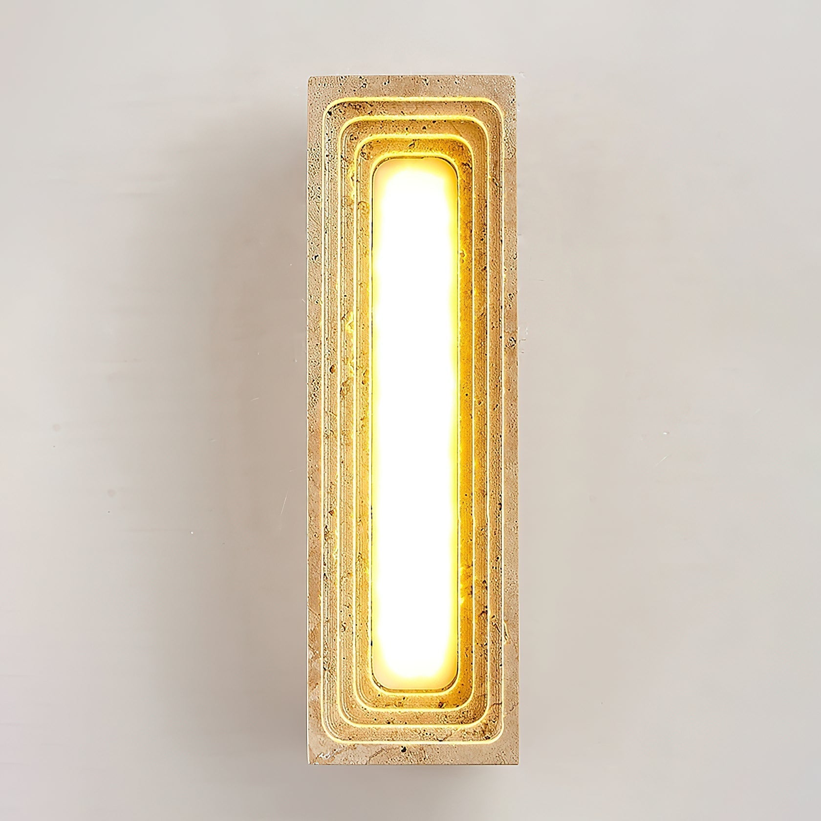 Siliq Modern Minimalist Beige Travertine Wall Lamp - Letslighting