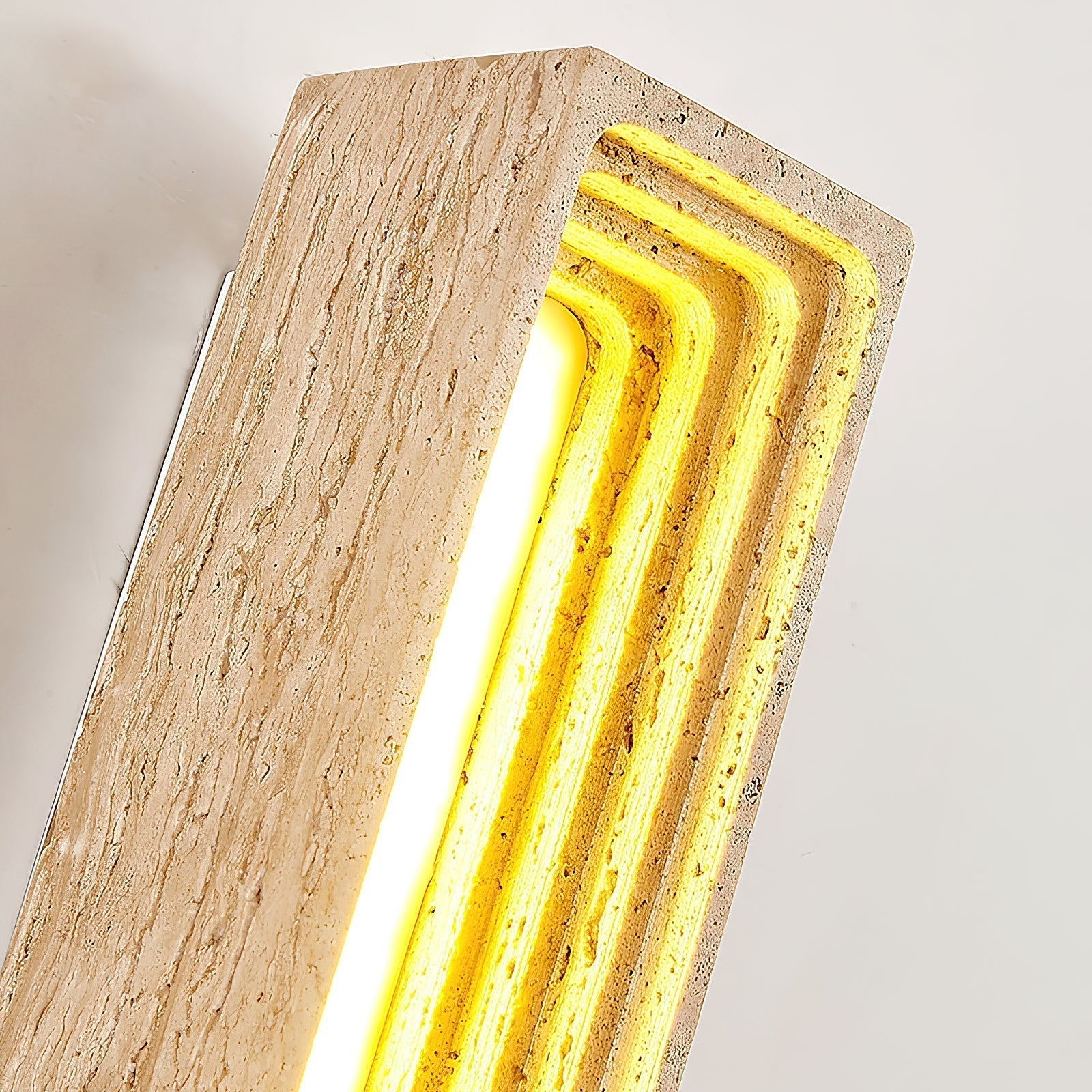 Siliq Modern Minimalist Beige Travertine Wall Lamp - Letslighting
