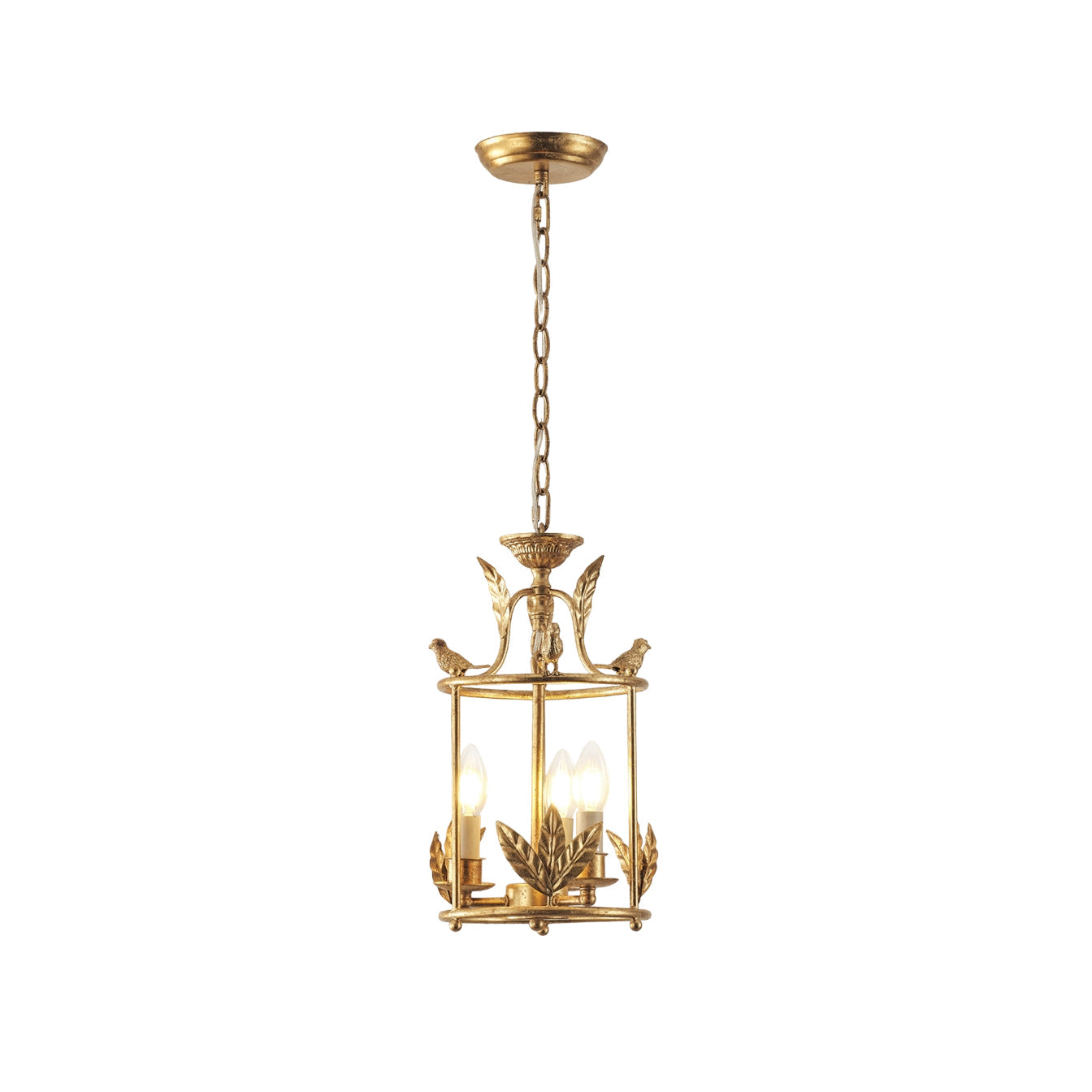 Hylite Vintage Industrial Gold Laterne Pendelleuchte-Letslighting