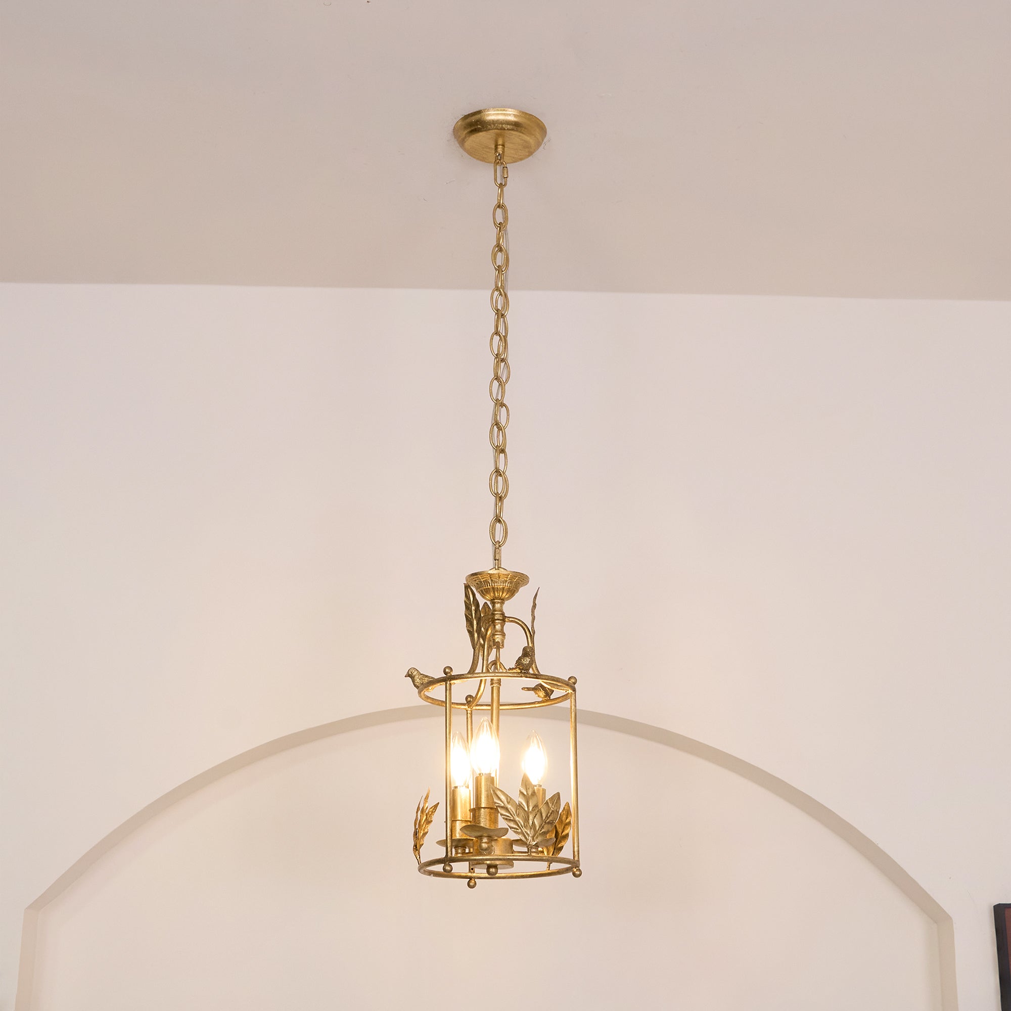 Hylite Vintage Industrial Gold Laterne Pendelleuchte-Letslighting
