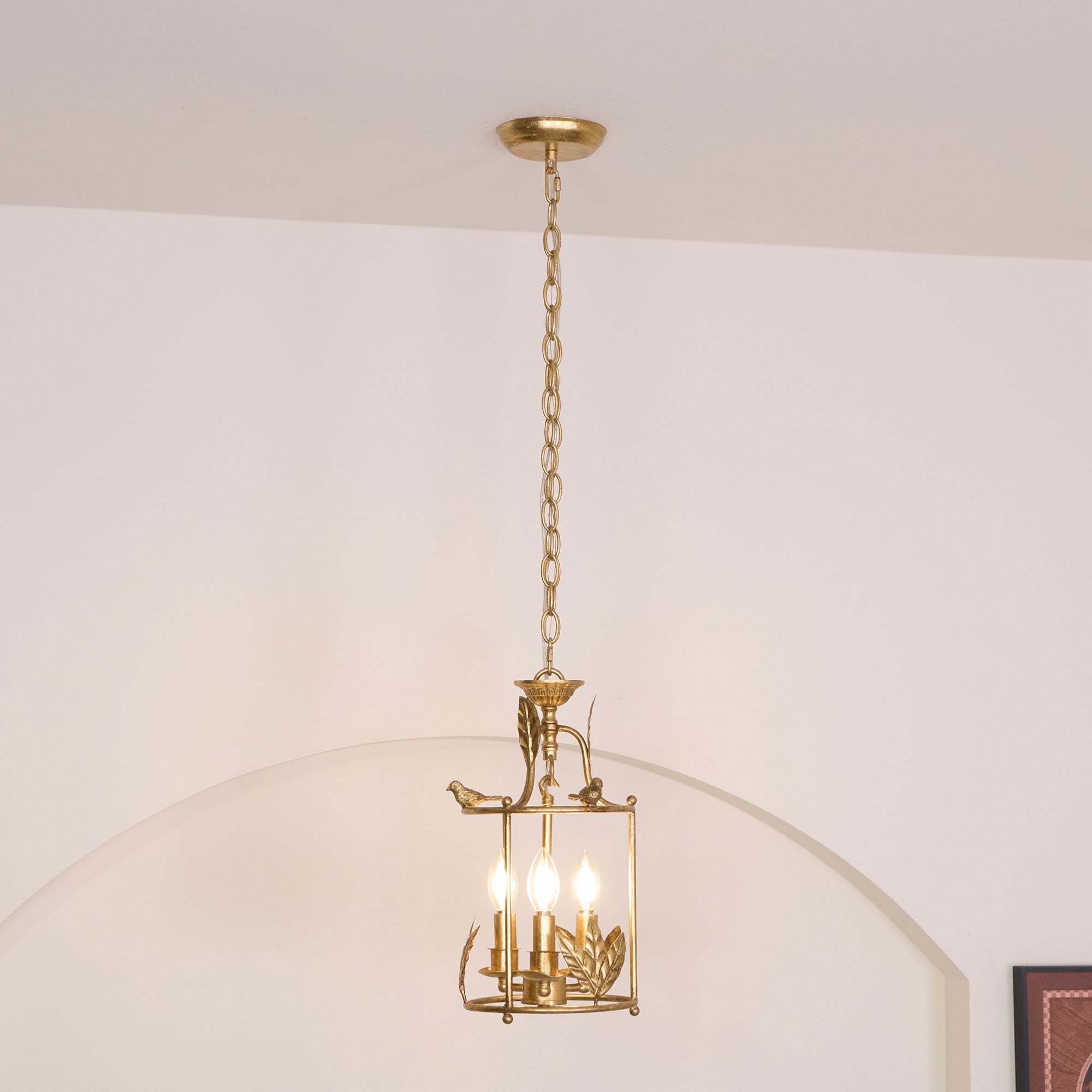 Hylite Vintage Industrial Gold Laterne Pendelleuchte-Letslighting