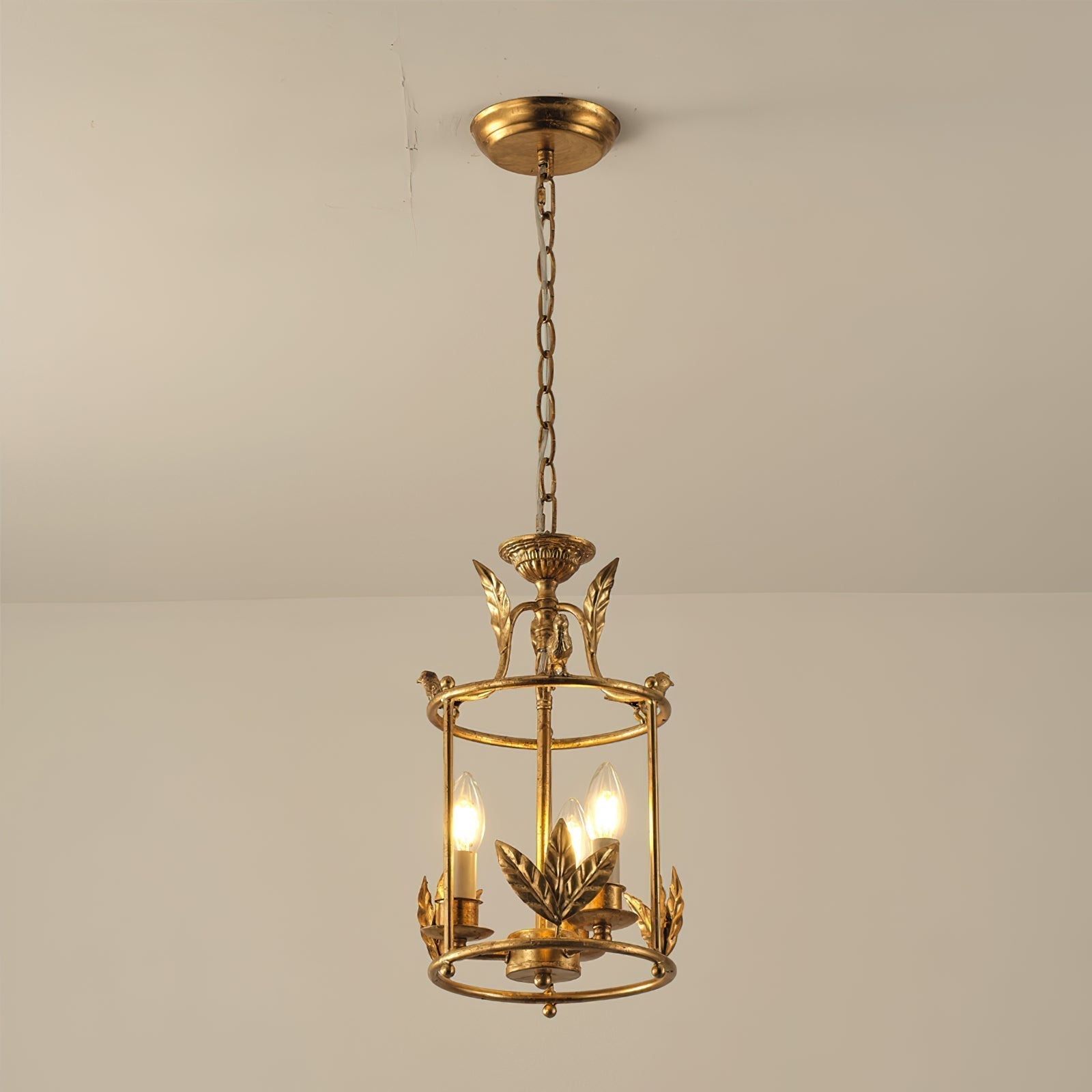 Hylite Vintage Industrial Gold Laterne Pendelleuchte-Letslighting