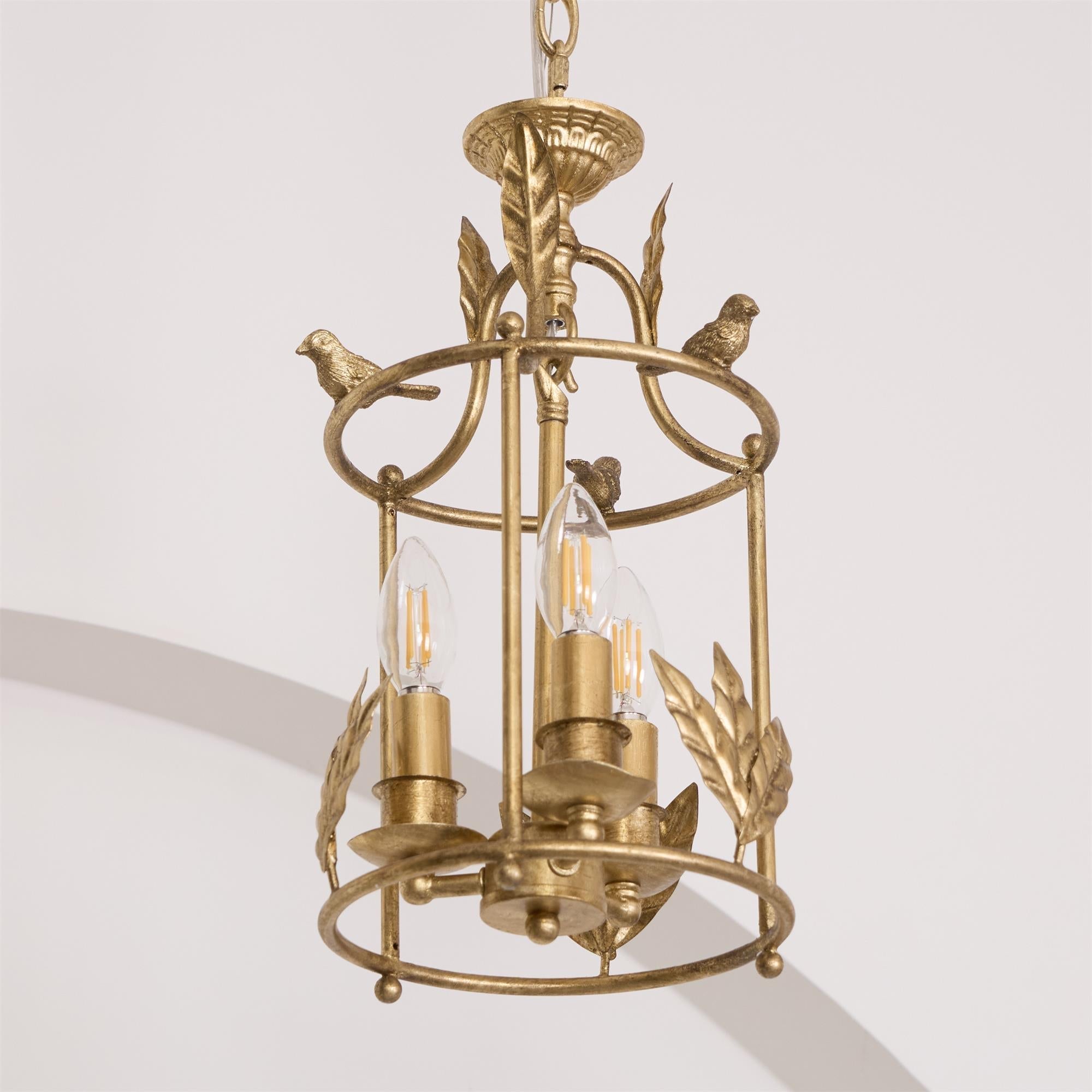 Hylite Vintage Industrial Gold Laterne Pendelleuchte-Letslighting