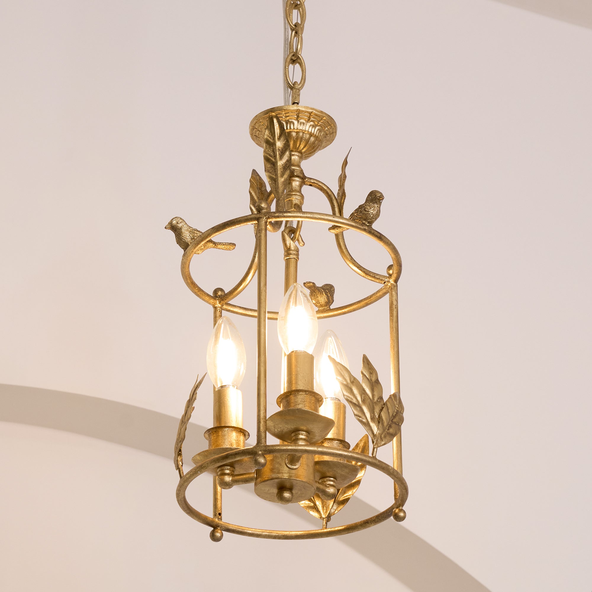 Hylite Vintage Industrial Gold Laterne Pendelleuchte-Letslighting
