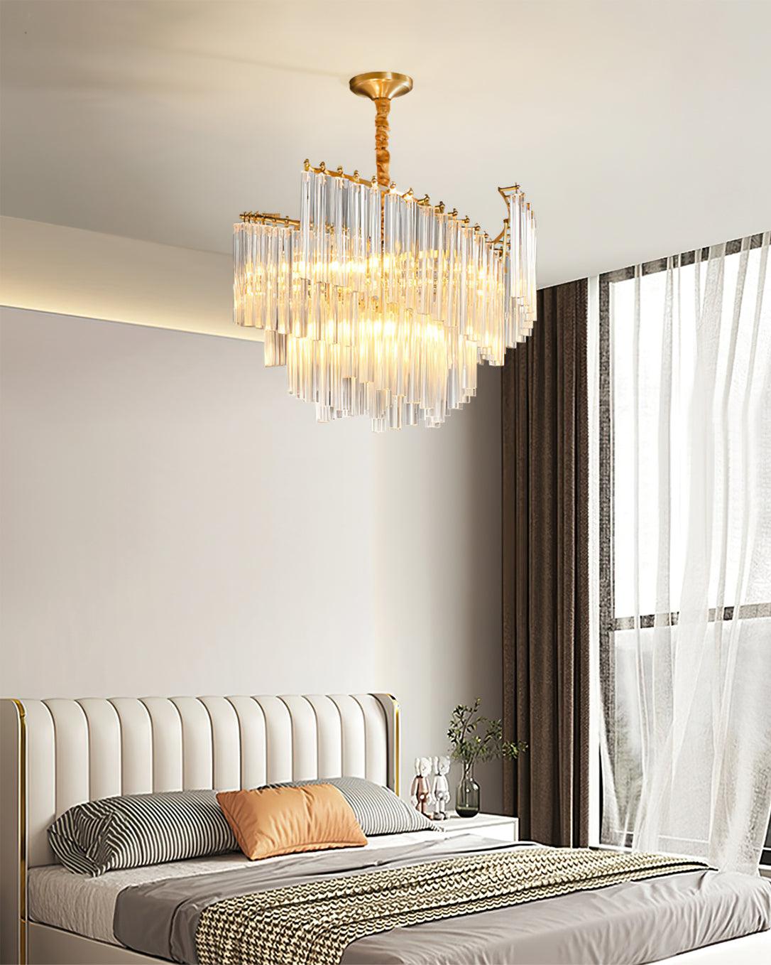 Ilsoris Postmoderner Luxus-Kronleuchter aus Brinicle-Kristall-Letslighting
