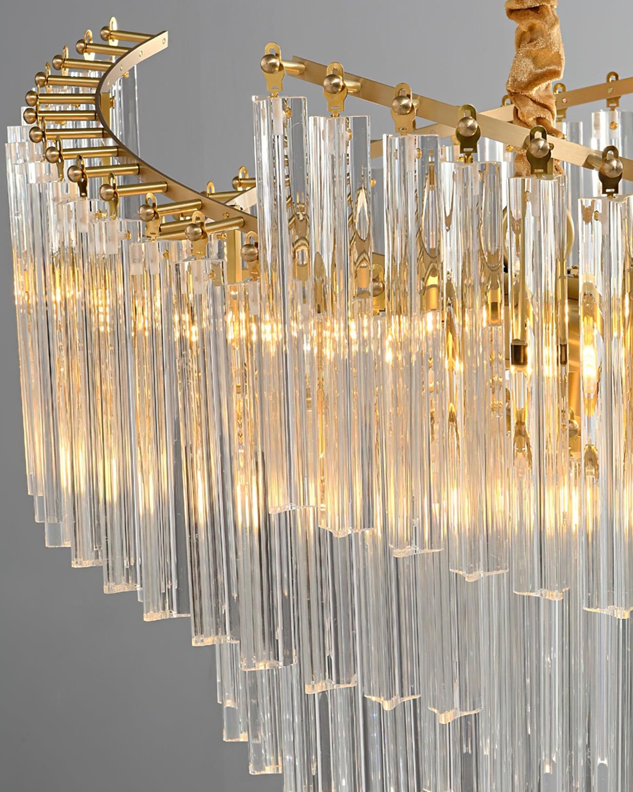 Ilsoris Postmoderner Luxus-Kronleuchter aus Brinicle-Kristall-Letslighting