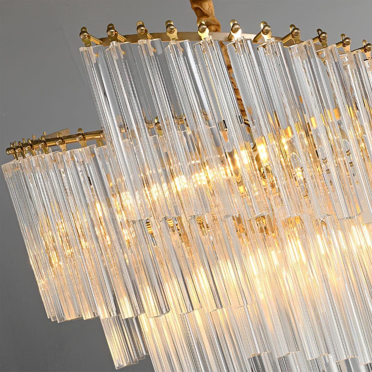 Ilsoris Postmoderner Luxus-Kronleuchter aus Brinicle-Kristall-Letslighting