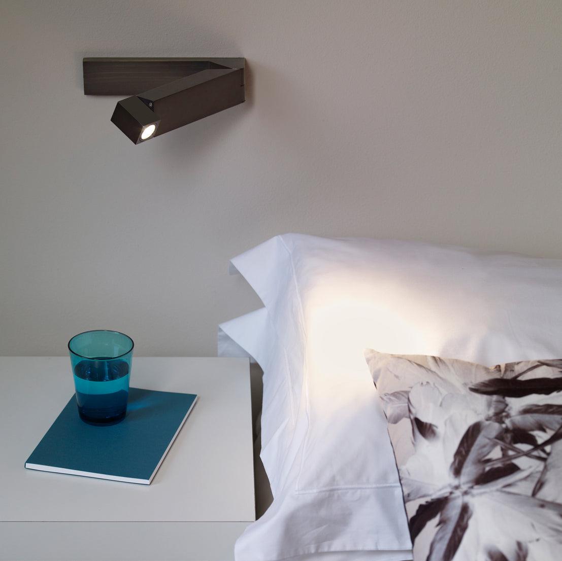 LED Wandleuchte Aluminium Legierung Körper Matt Schwarz Nickel Minimalistisch-Letslighting