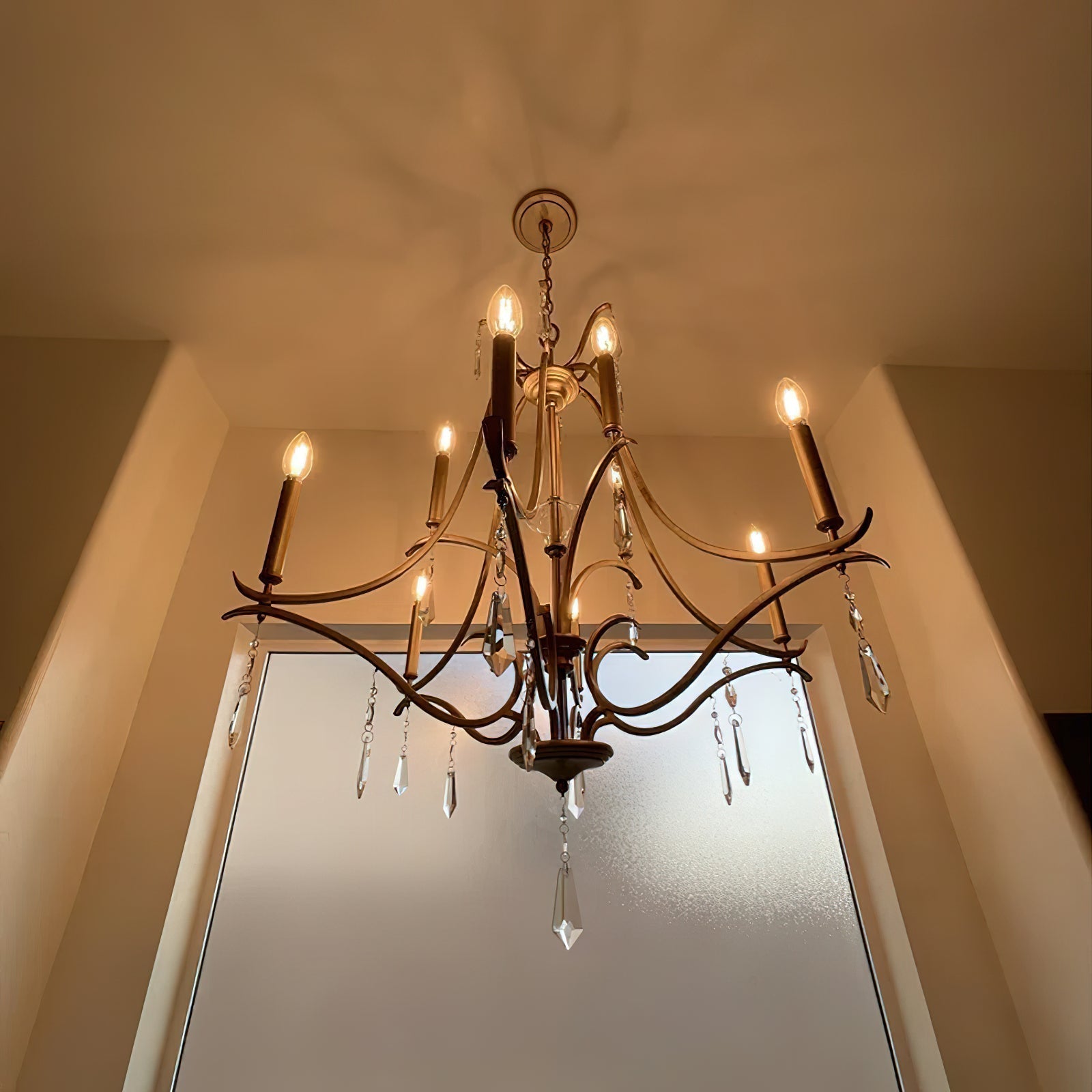 Lyra Postmoderner Luxus Kupfer-Kristall-Kronleuchter-Letslighting