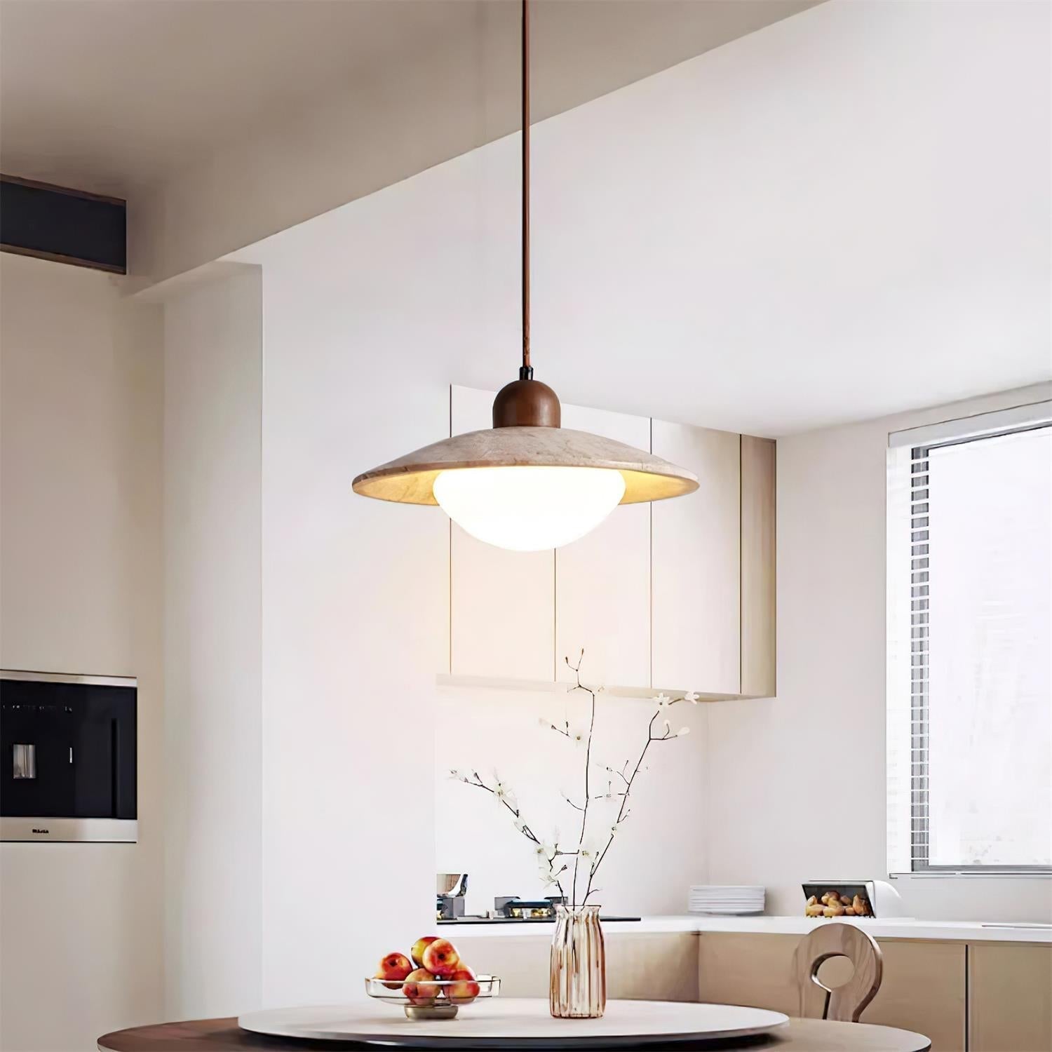 Ritta Pendant Lamp Travertine Minimalist - Letslighting