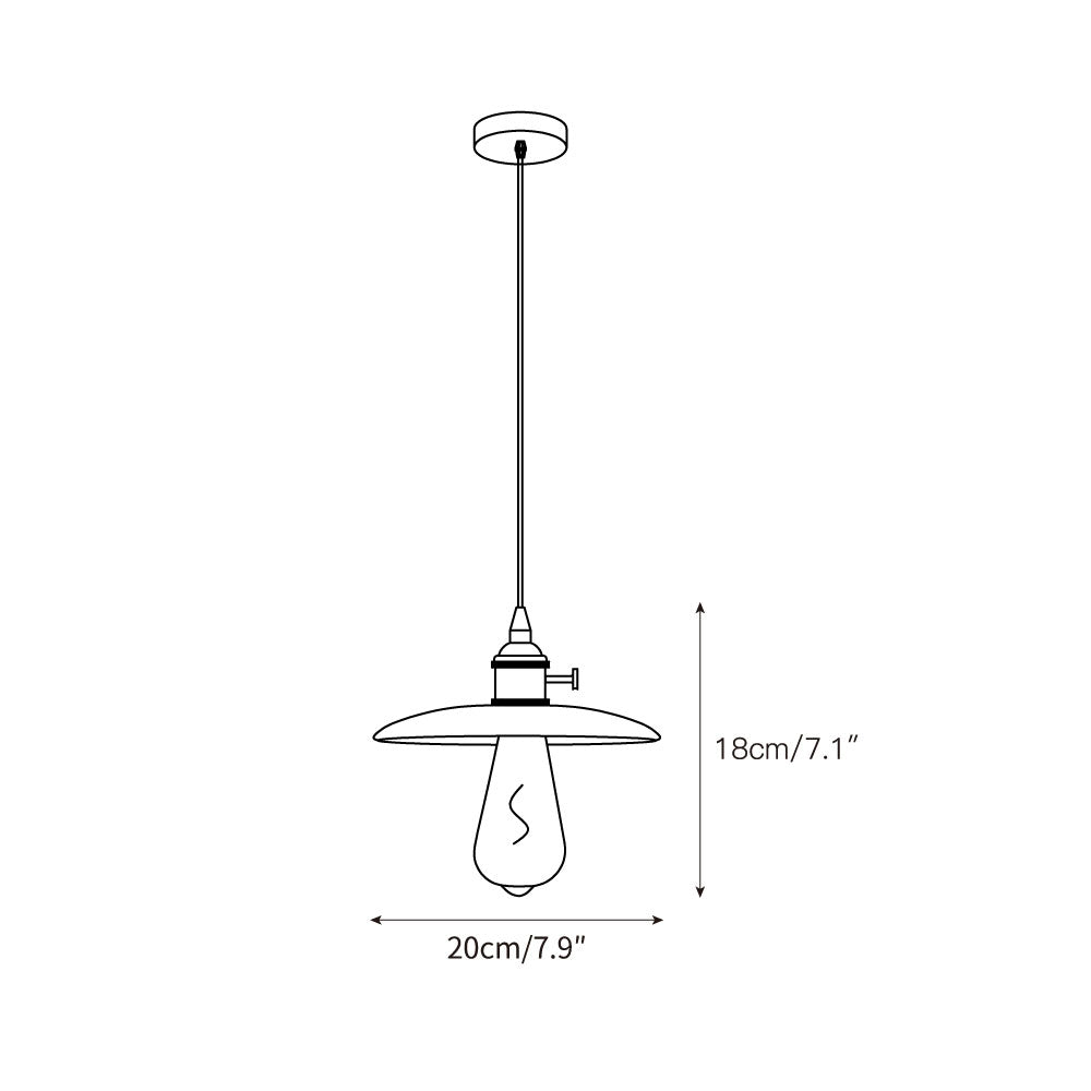Metis Modern Minimalist Flat Beige Metal Travertine Pendant Lamp - Letslighting