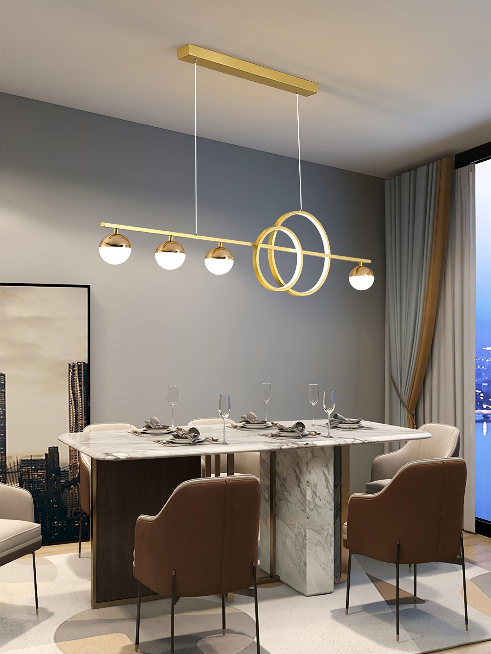 Aviniel Zeitgenössische Pendelleuchte aus Messing-Letslighting
