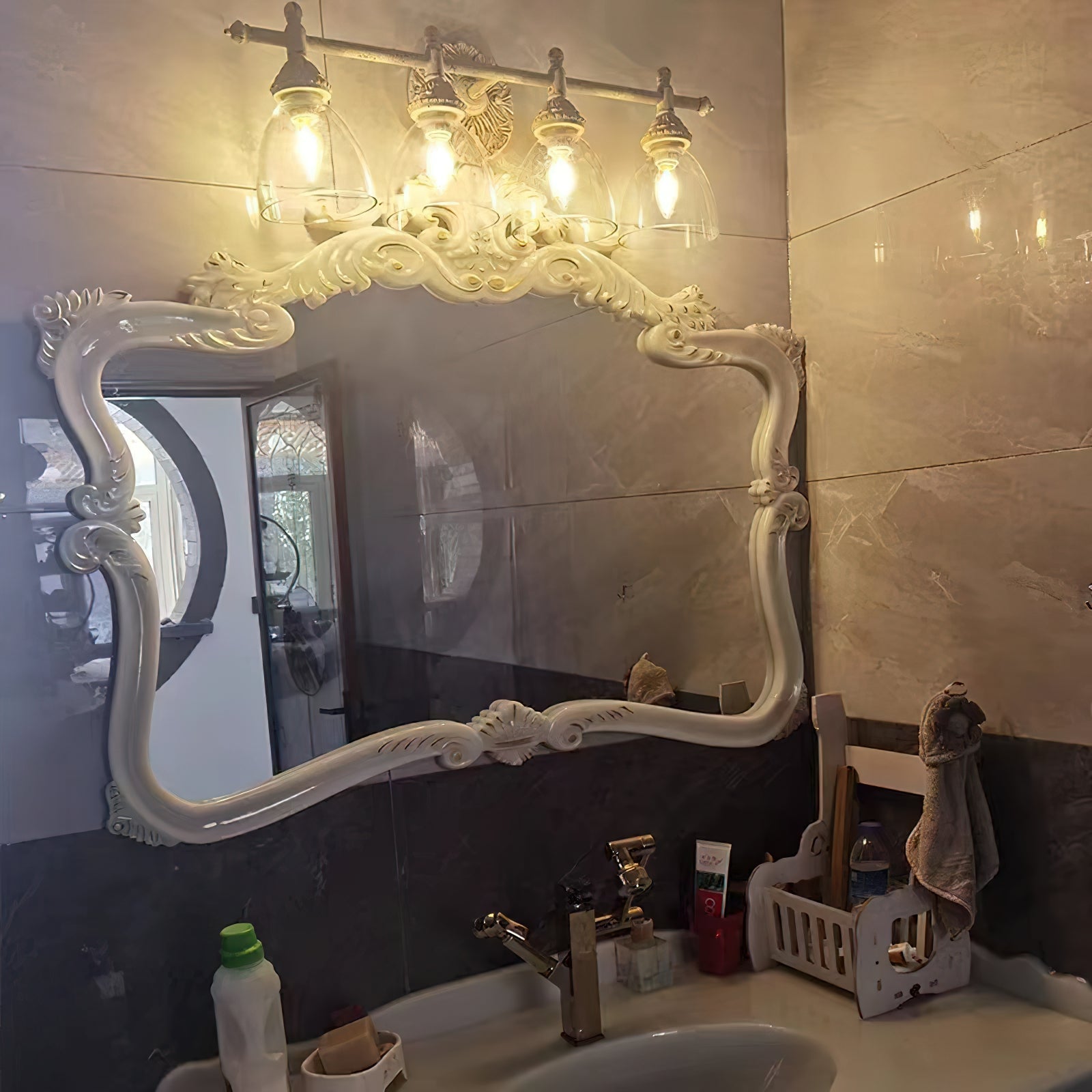 Orion Industrielle Vintage Wandleuchte aus Glas-Letslighting