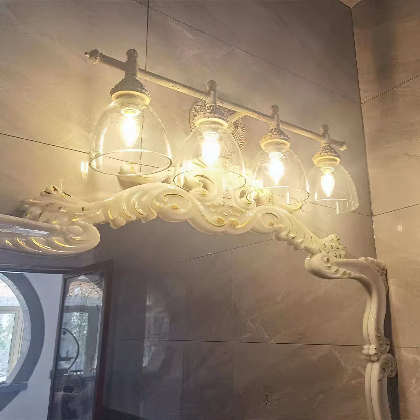 Orion Industrielle Vintage Wandleuchte aus Glas-Letslighting