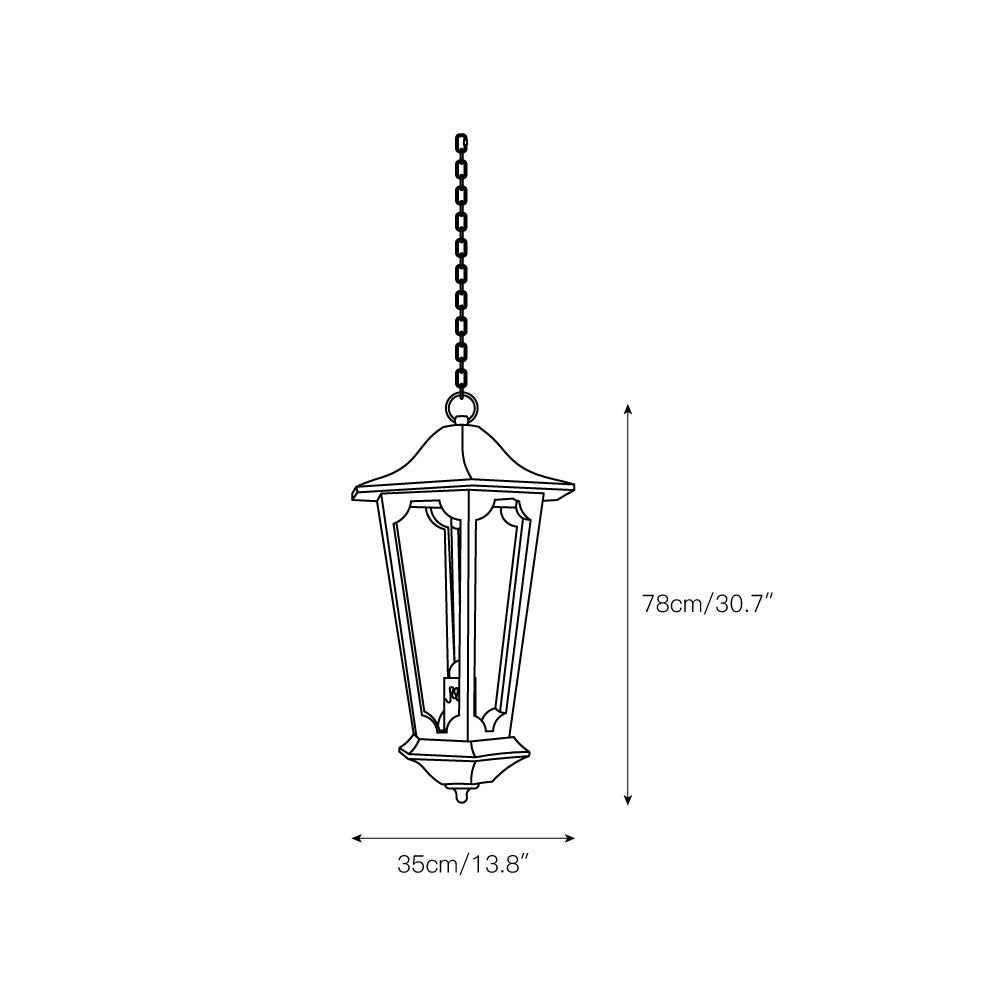Seren Postmodern Luxus Eleganz Holz Harz Laterne Pendelleuchte-Letslighting