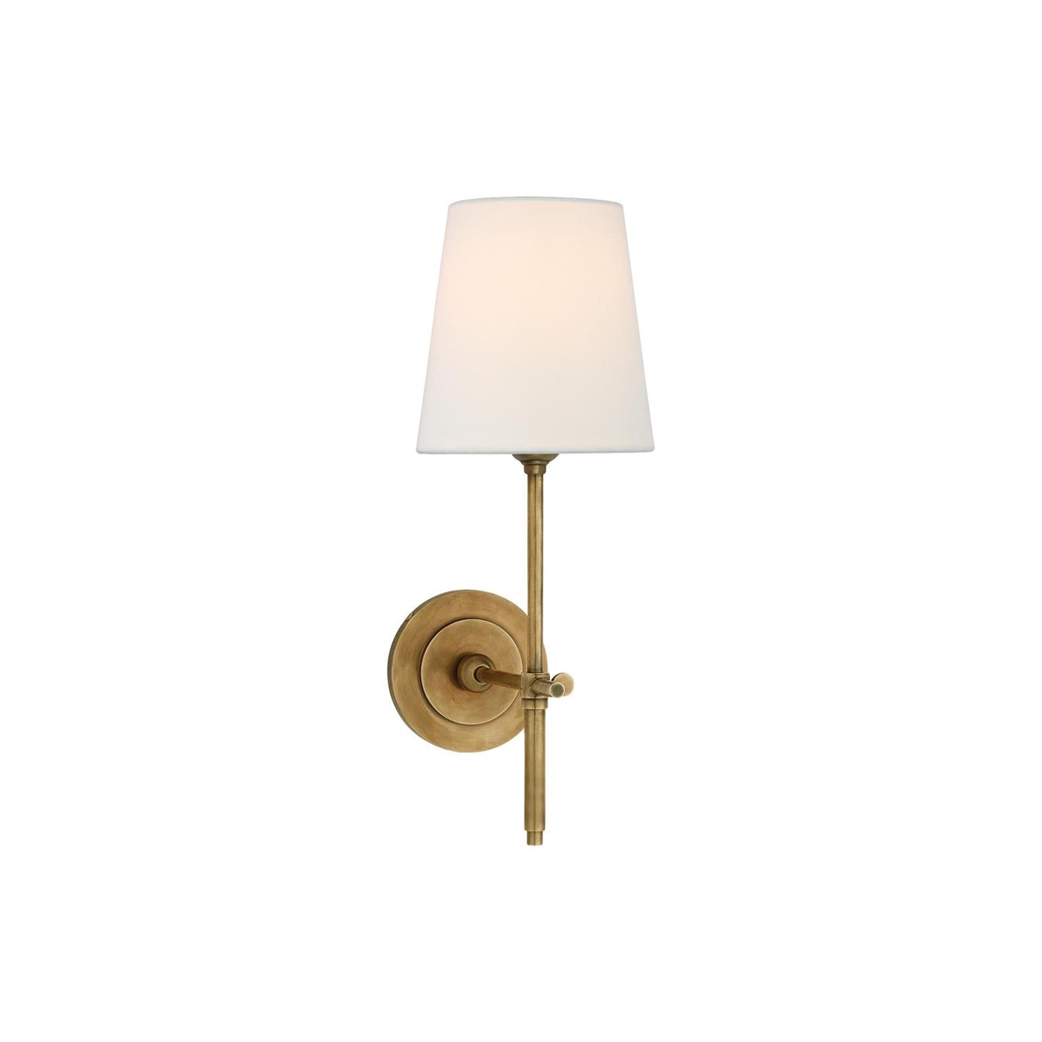 Platina Messing Stoff Wandleuchte-Letslighting