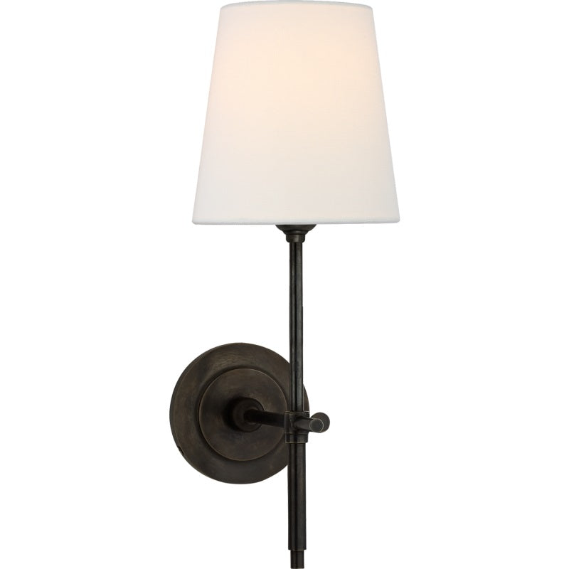 Platina Messing Stoff Wandleuchte-Letslighting