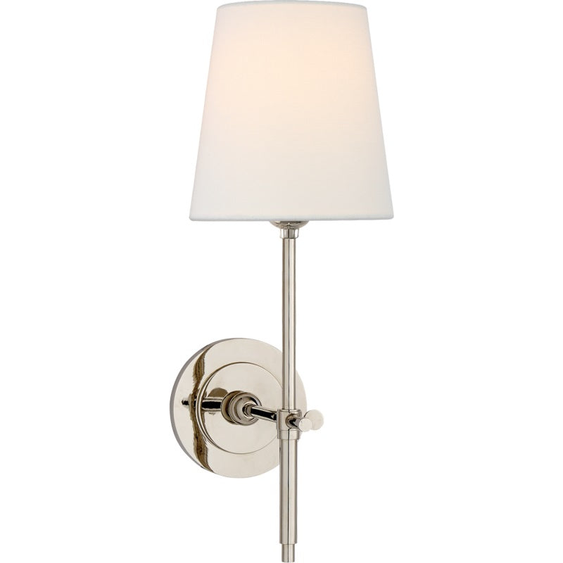 Platina Messing Stoff Wandleuchte-Letslighting