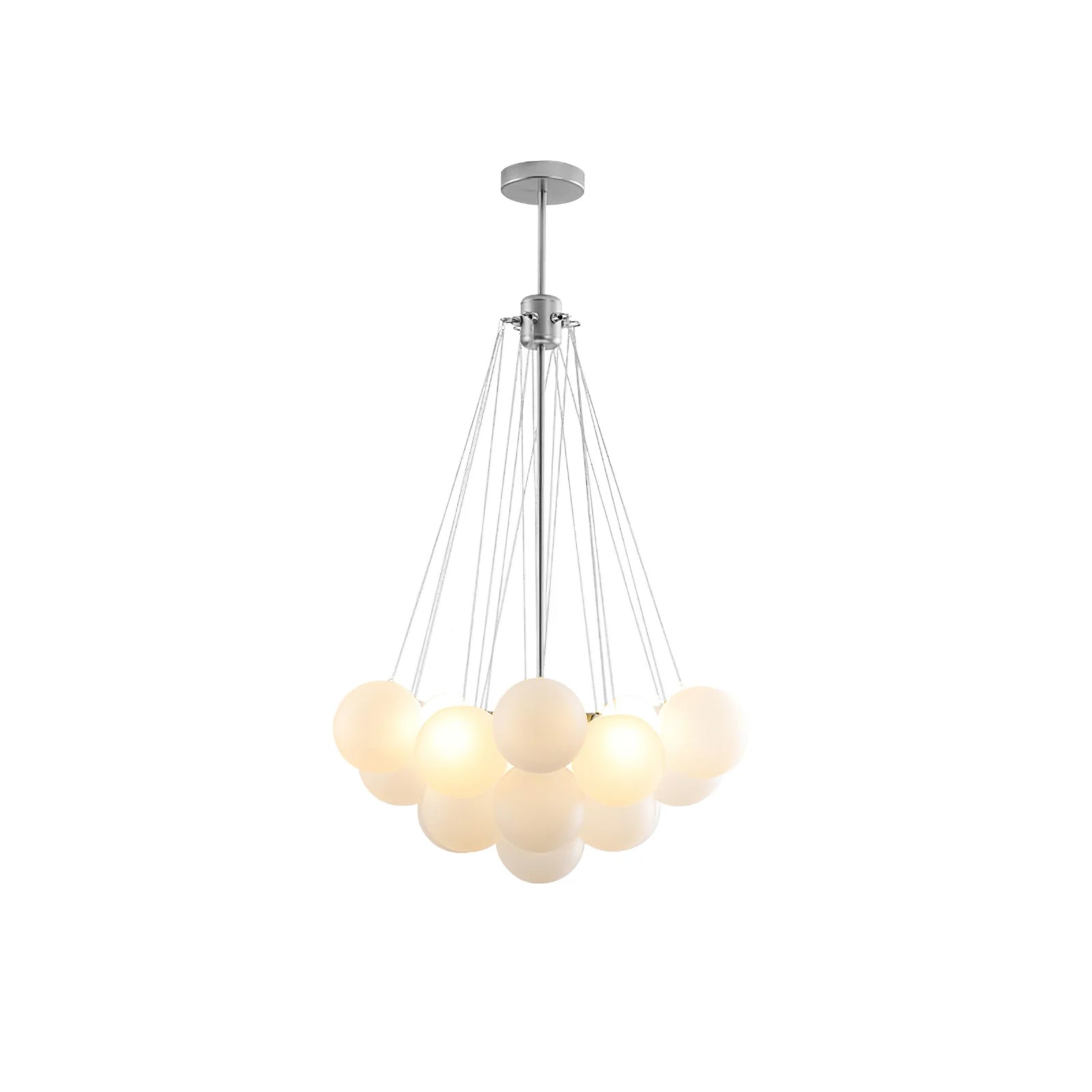 Lustra Kronleuchter Bubble Milchglas-Letslighting