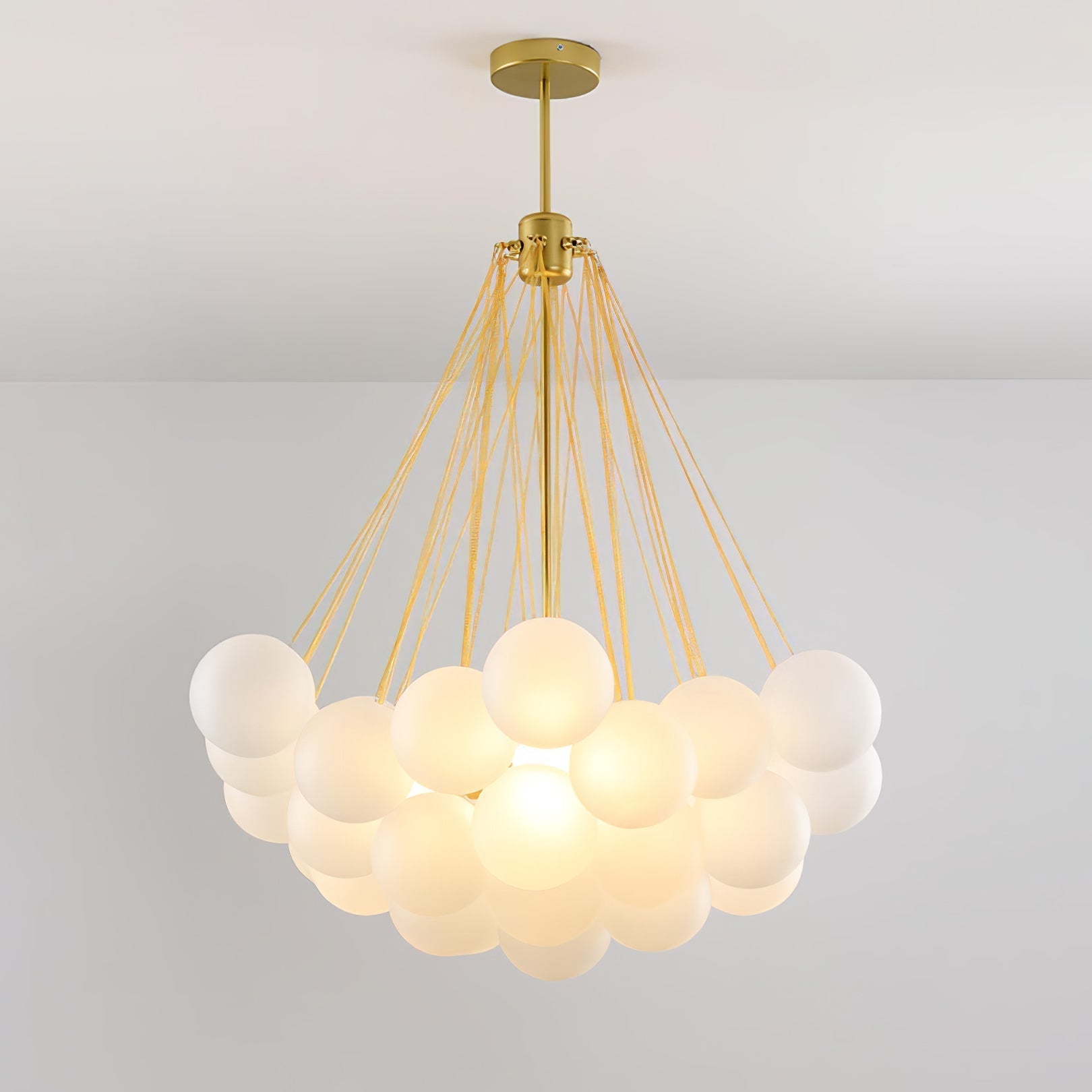 Lustra Kronleuchter Bubble Milchglas-Letslighting