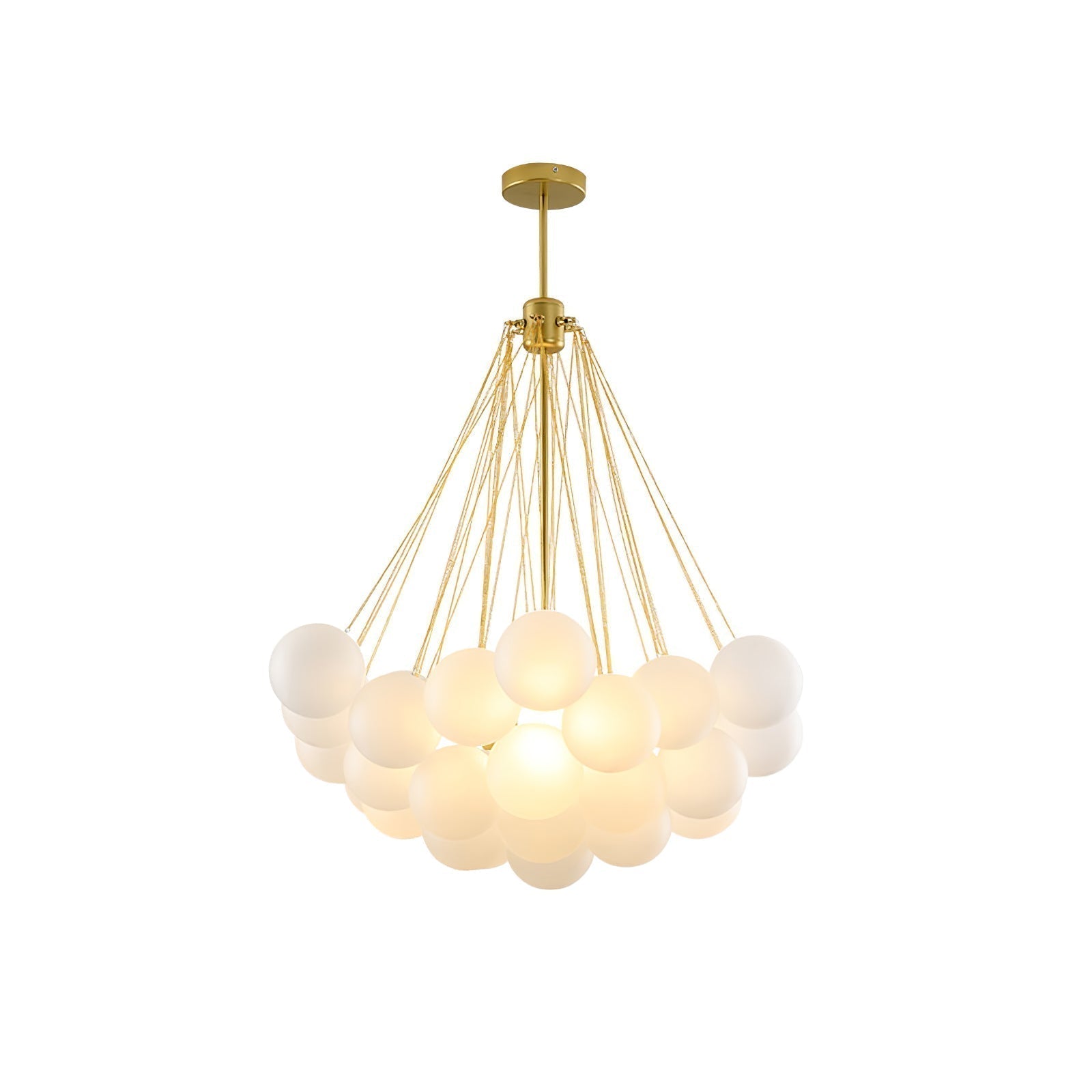 Lustra Kronleuchter Bubble Milchglas-Letslighting