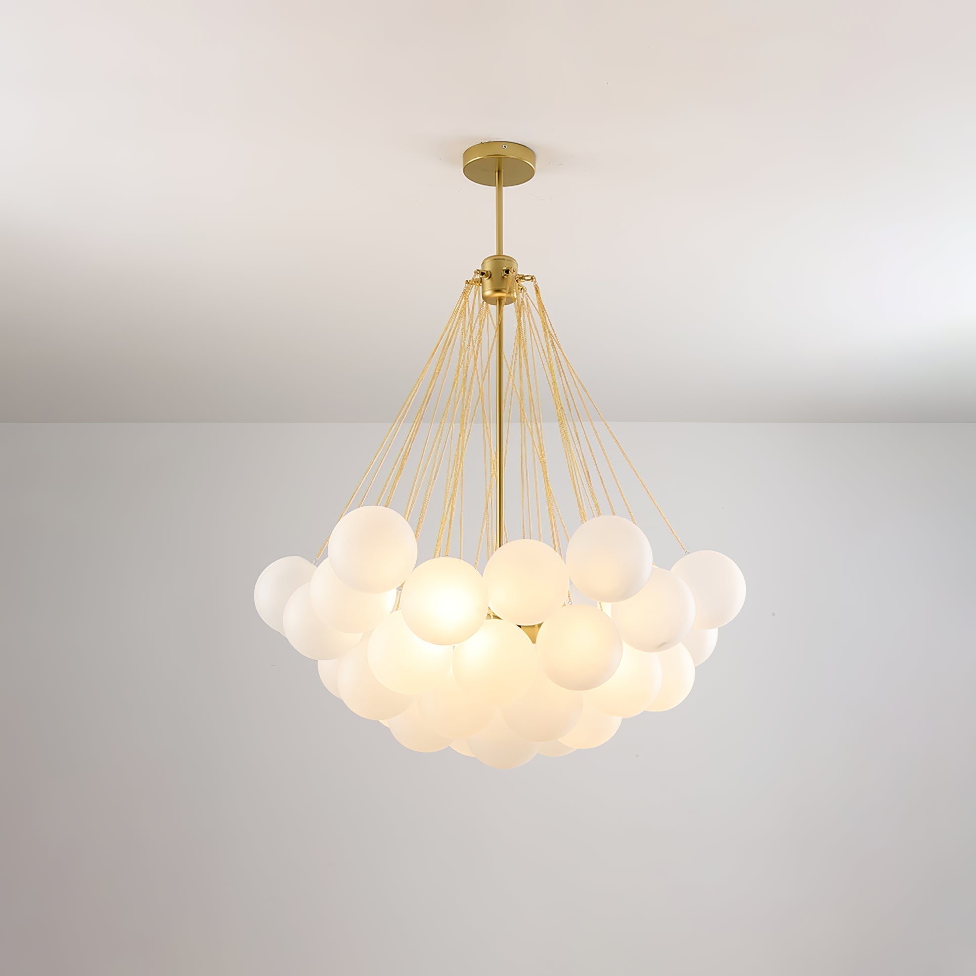 Lustra Kronleuchter Bubble Milchglas-Letslighting