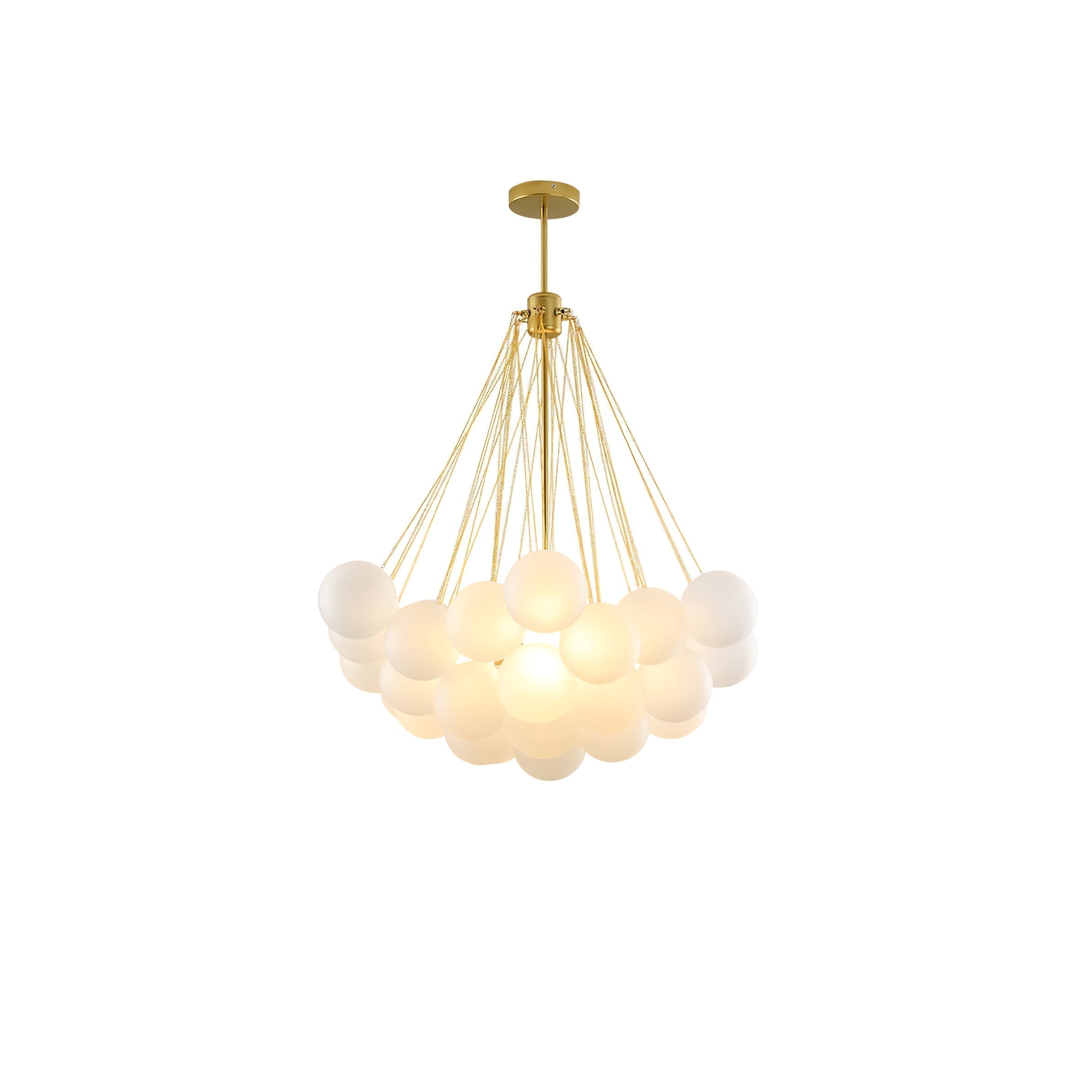 Lustra Kronleuchter Bubble Milchglas-Letslighting